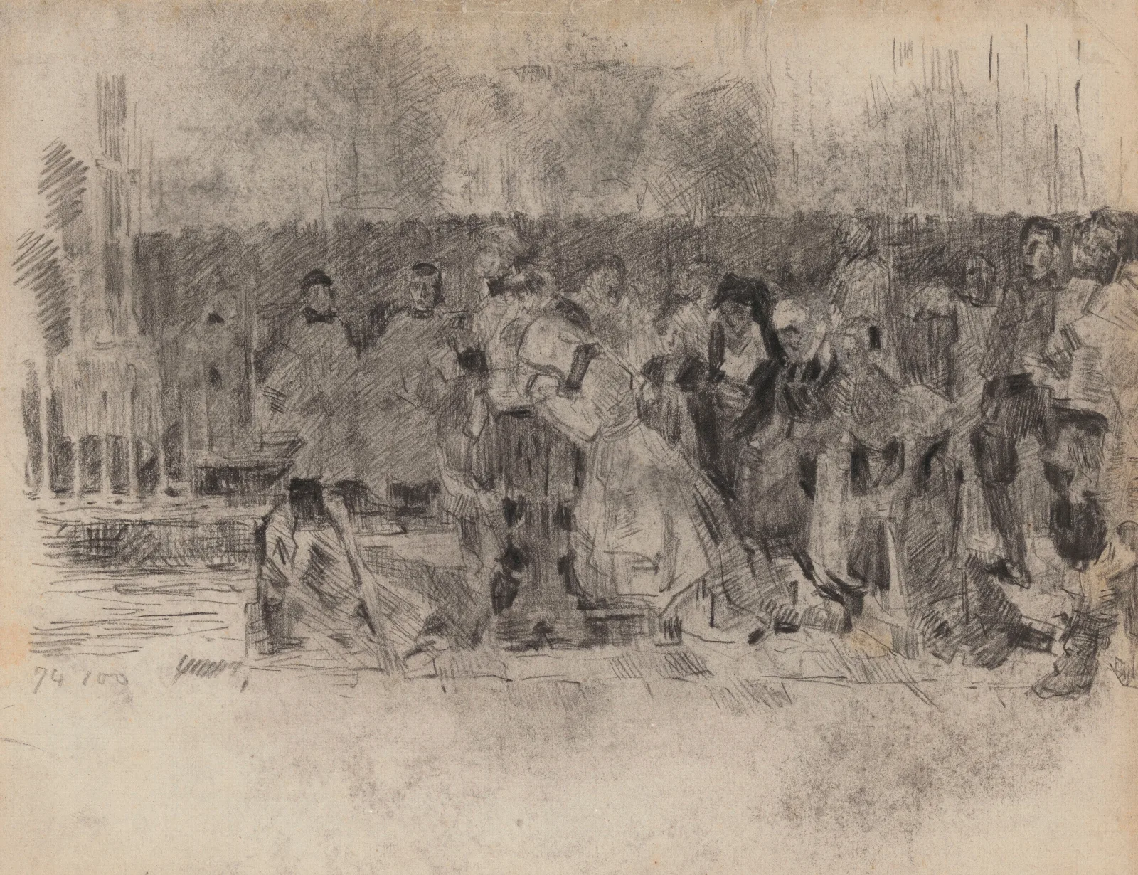 Masses For Berthal De Haze Wall Art by James Ensor - Canvas Print