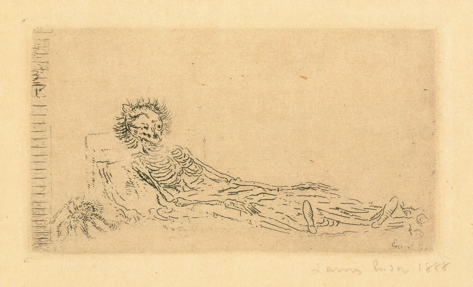 Mijn Portret In 1960 Wall Art by James Ensor - Canvas Print