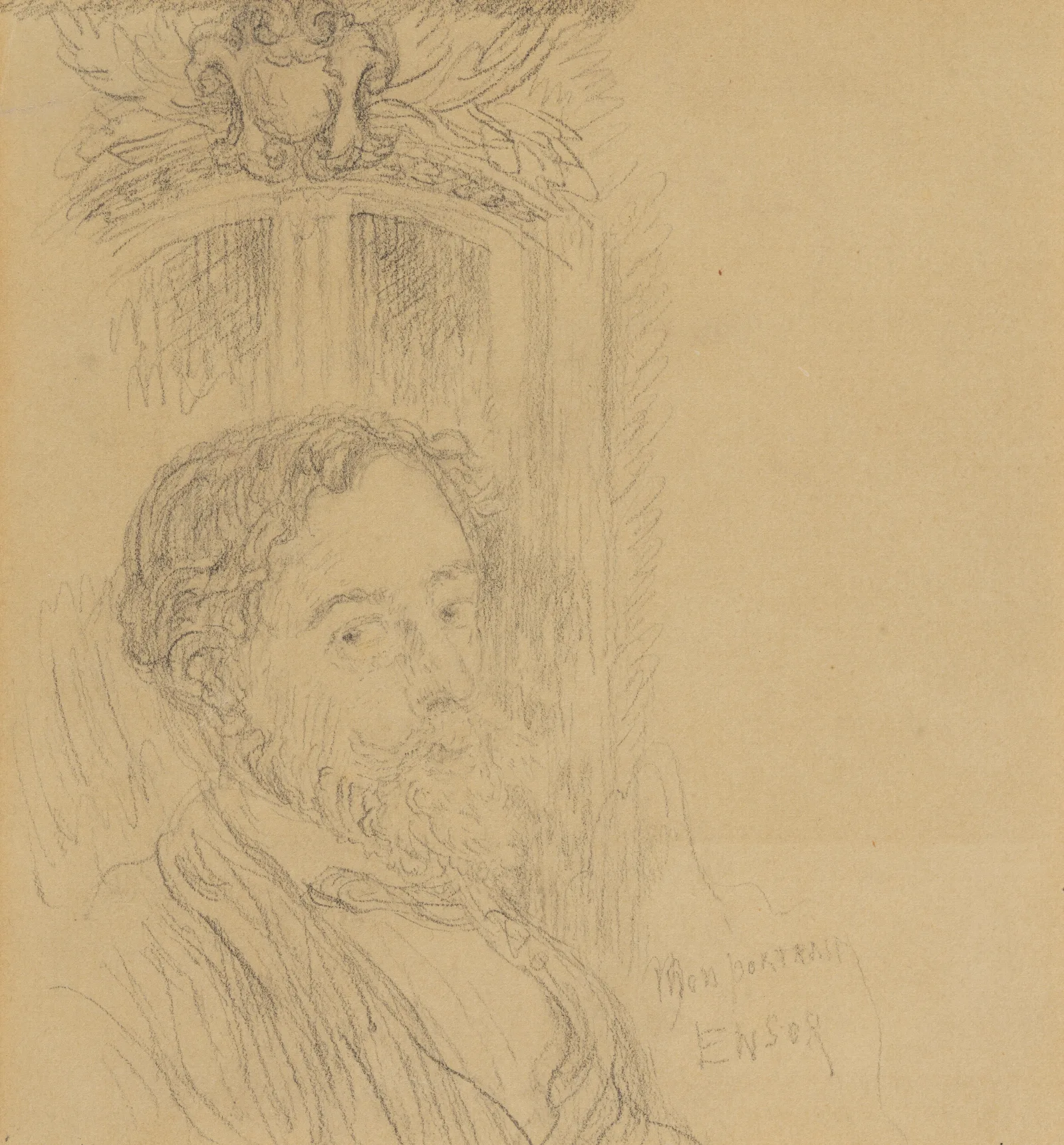 Mijn Portret Wall Art by James Ensor - Canvas Print