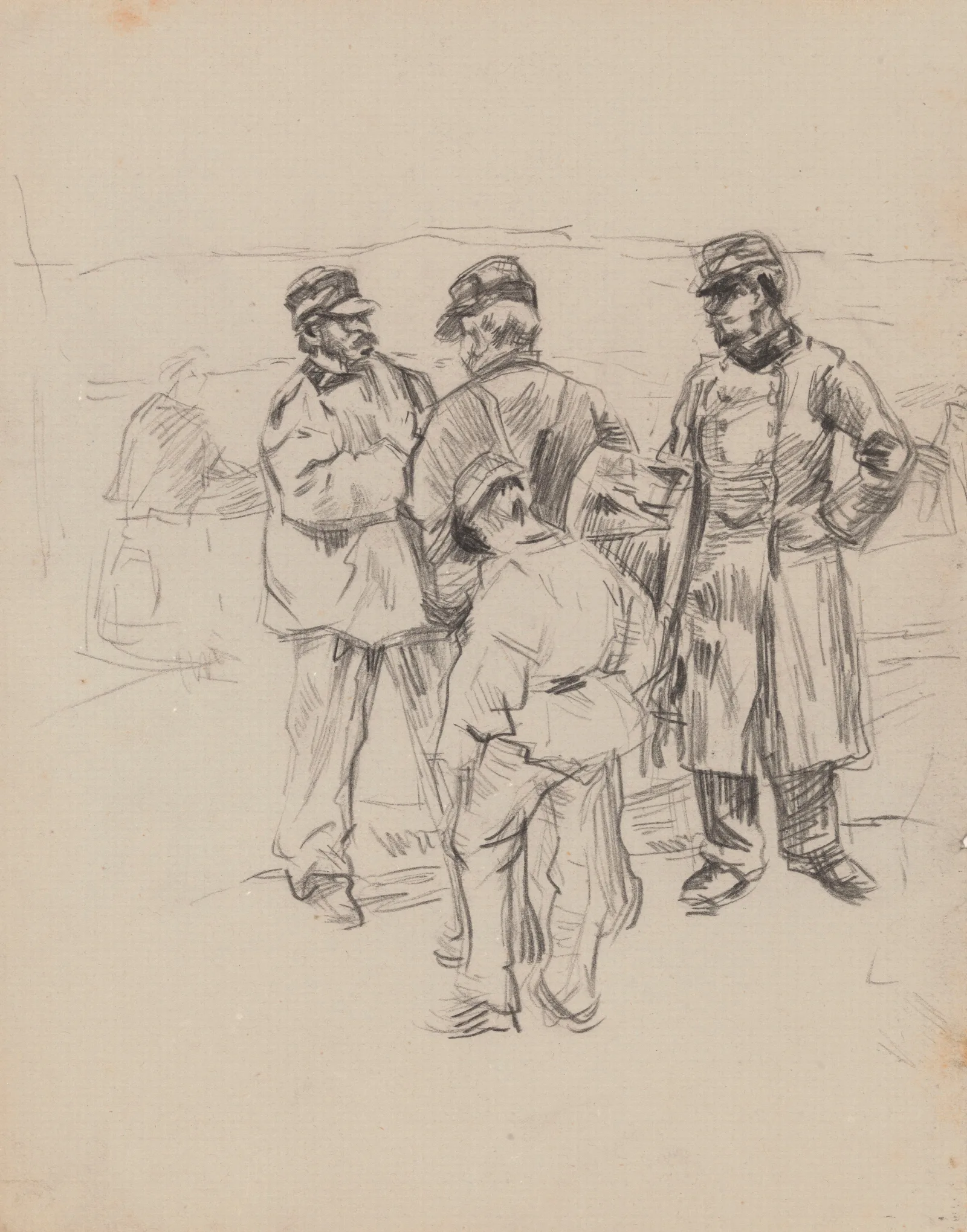 Military Men Wall Art by James Ensor - Canvas Print