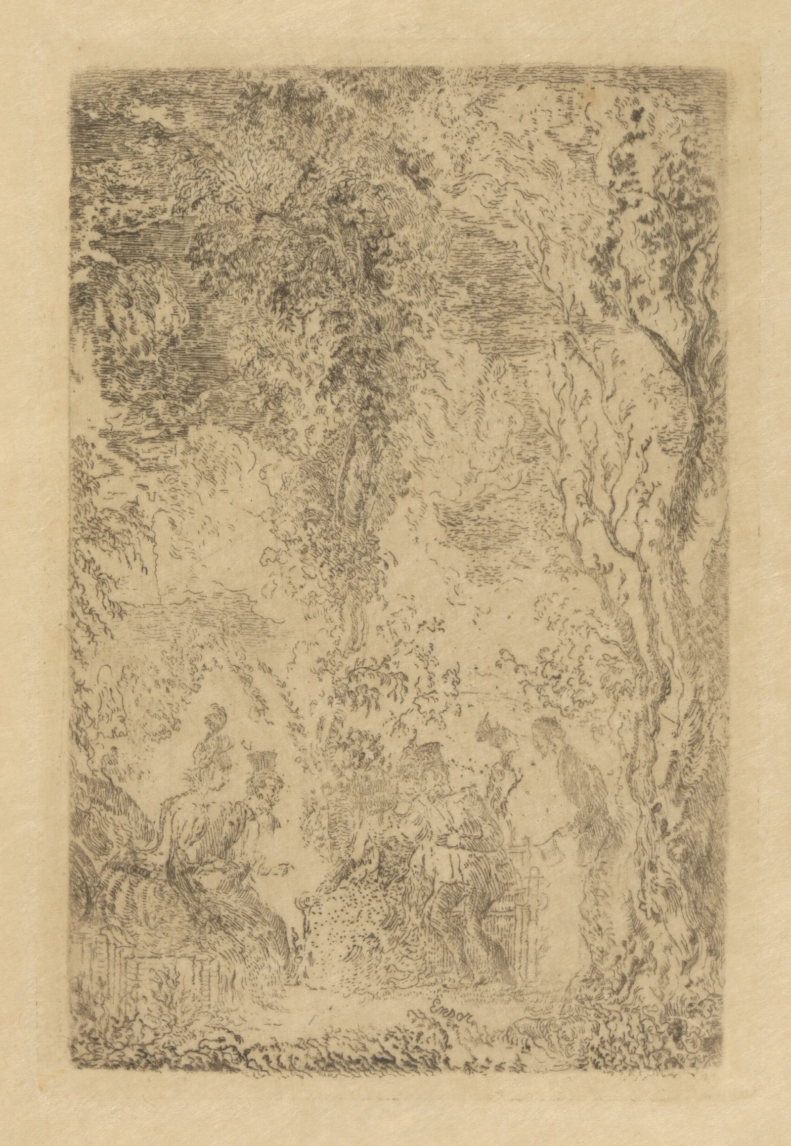 Minnetuin Wall Art by James Ensor - Canvas Print