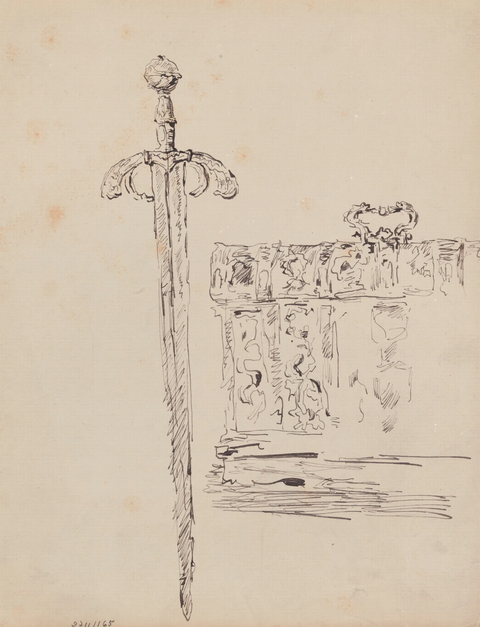 Small Chest En Sword Wall Art by James Ensor - Canvas Print