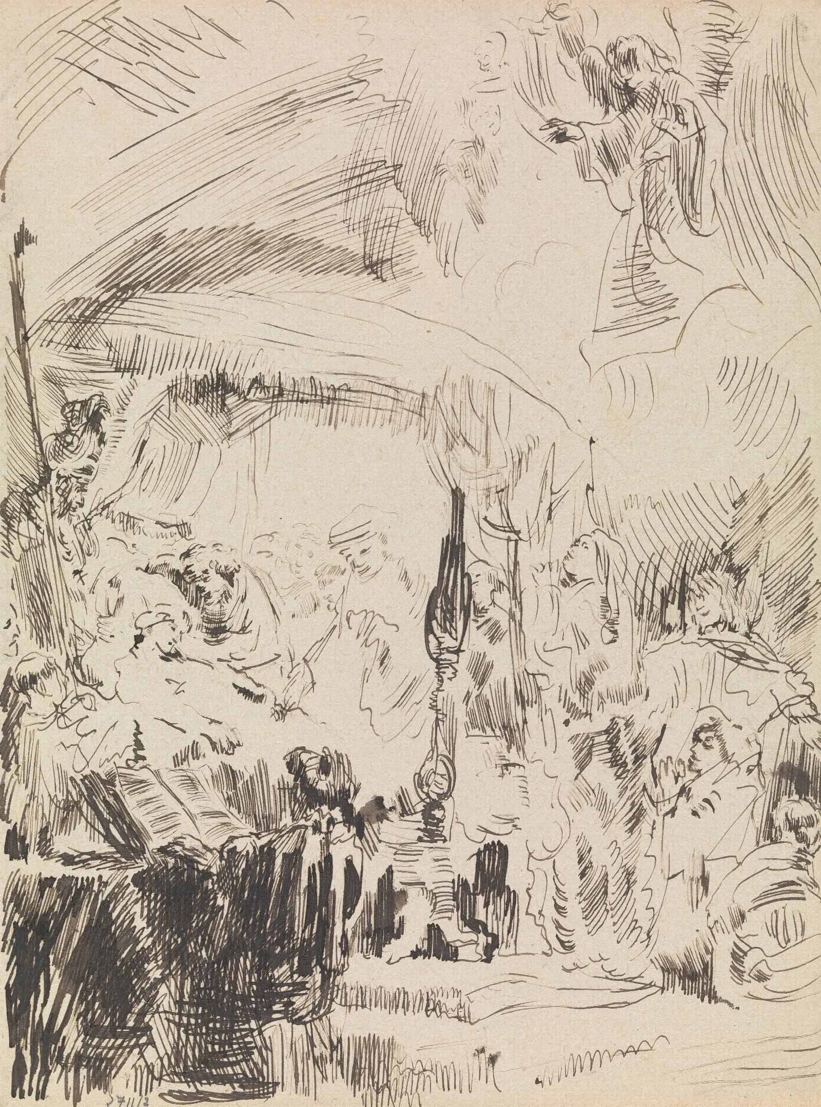 The Death Of The Holy Virgin Wall Art by James Ensor - Canvas Print
