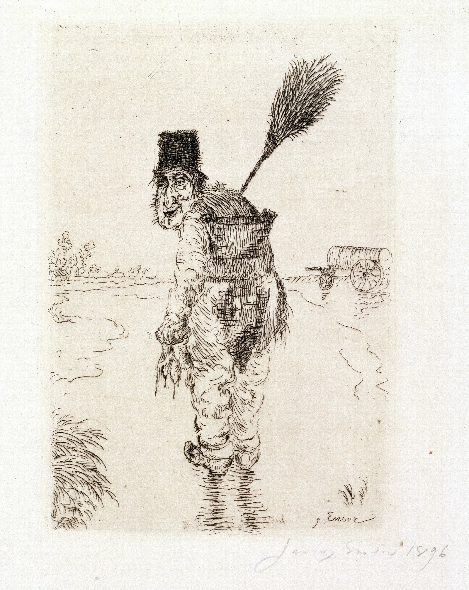 The Scavenger Wall Art by James Ensor - Canvas Print