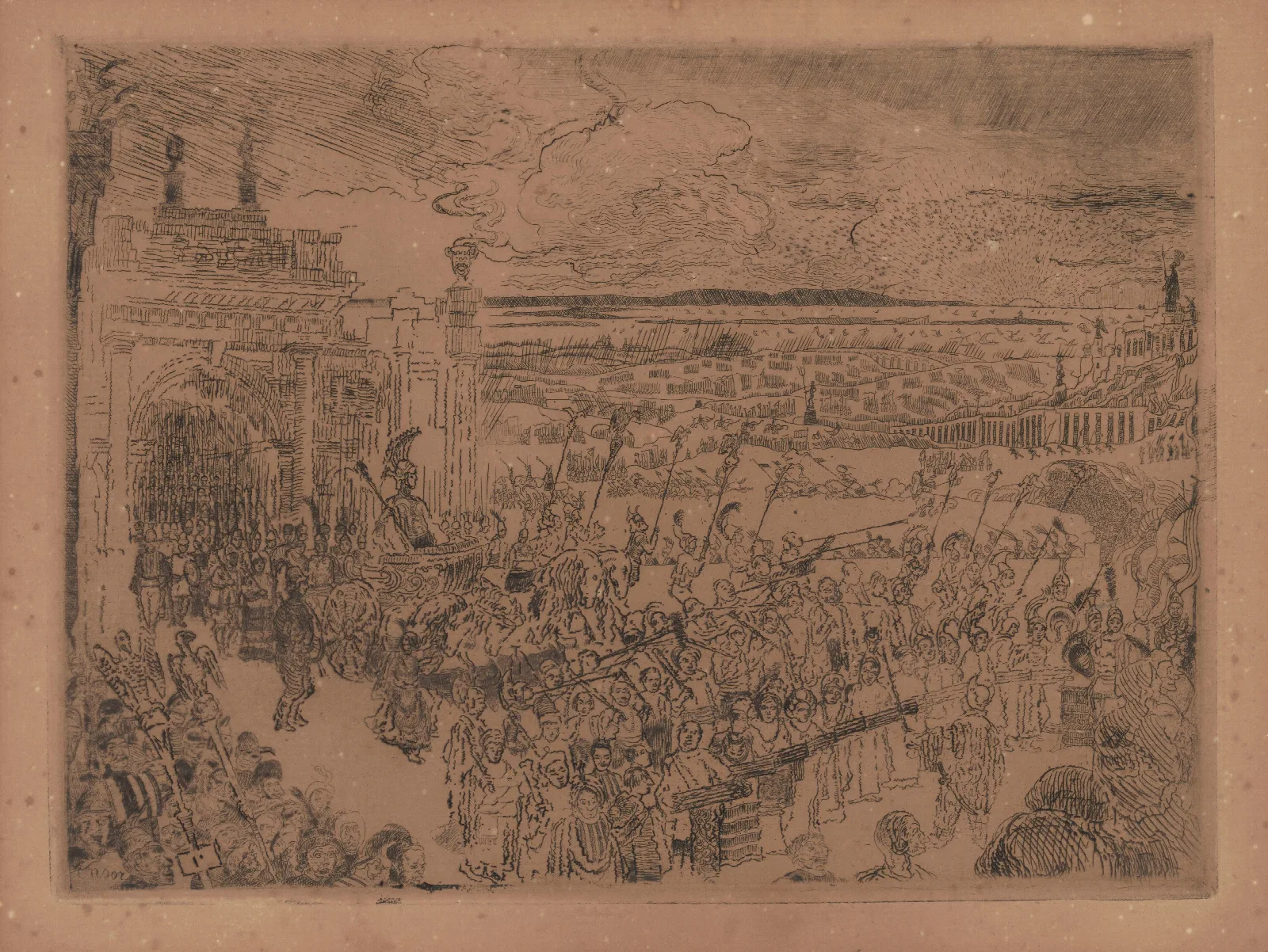 Triumph Of A Roman General Wall Art by James Ensor - Canvas Print