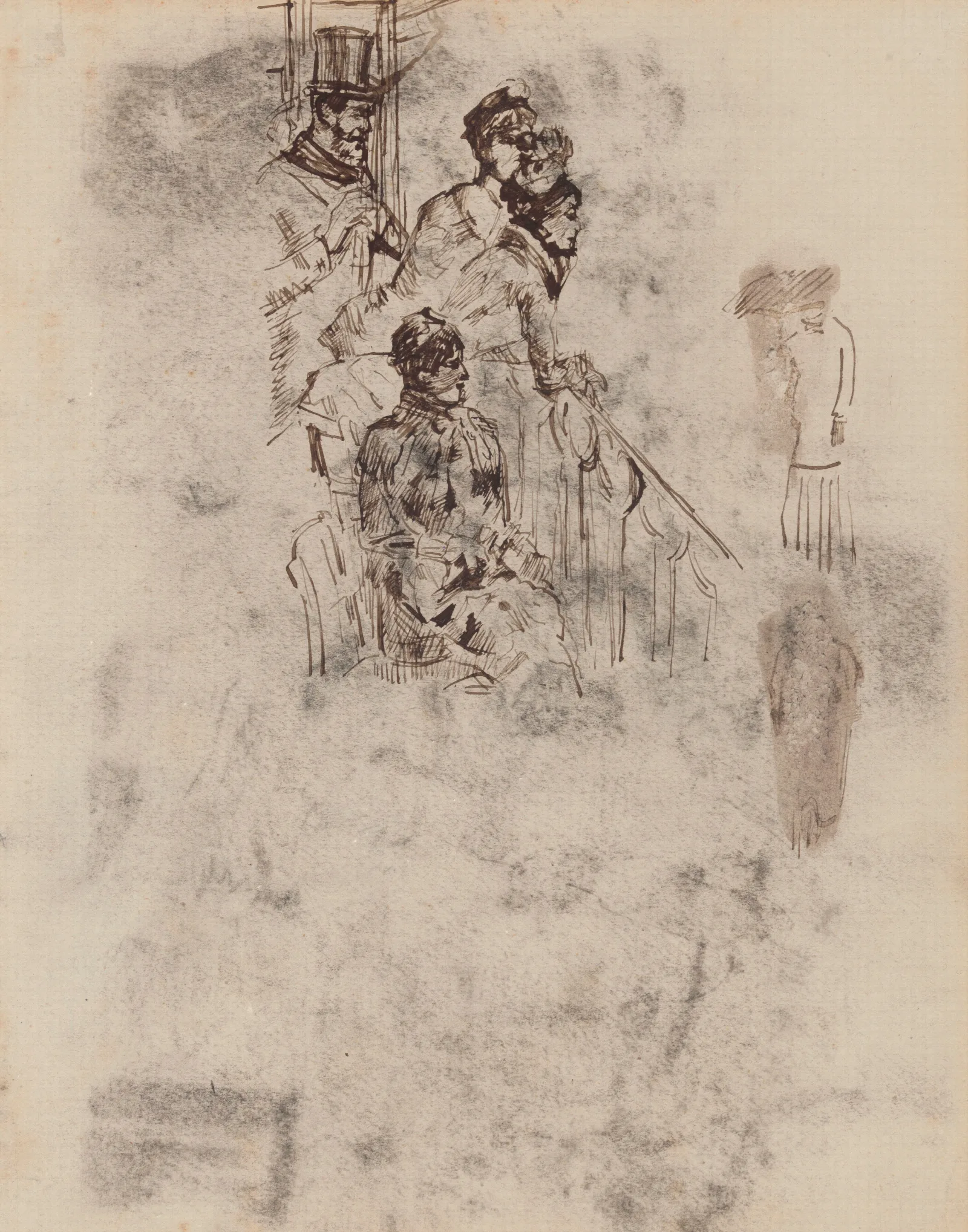 Two Militairy Men 2 Wall Art by James Ensor - Canvas Print