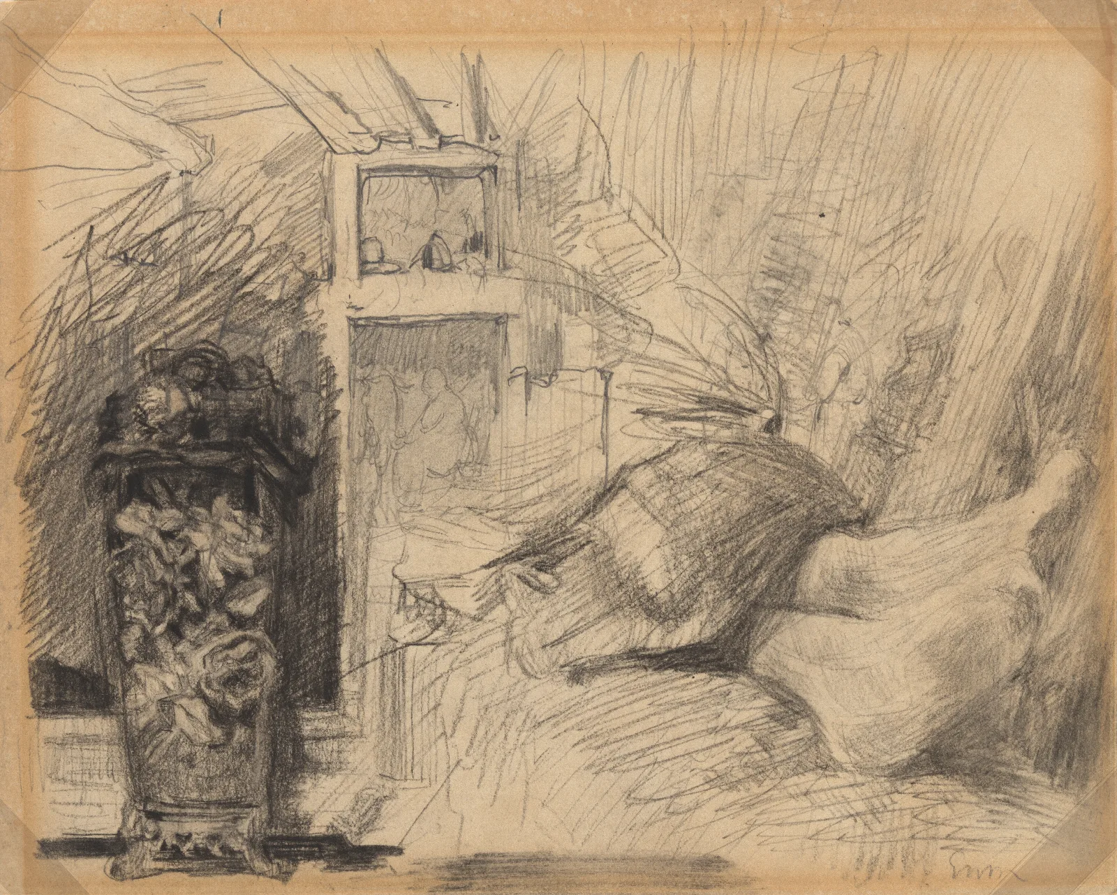 Vaas En Voeten Wall Art by James Ensor - Canvas Print