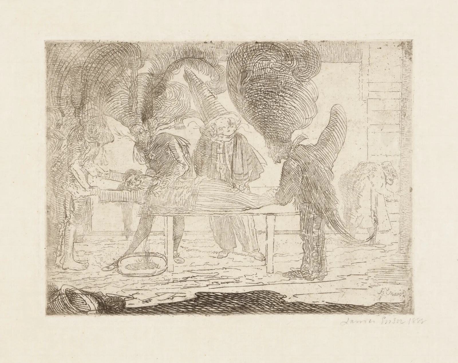 Lassassinat Wall Art by James Ensor - Canvas Print