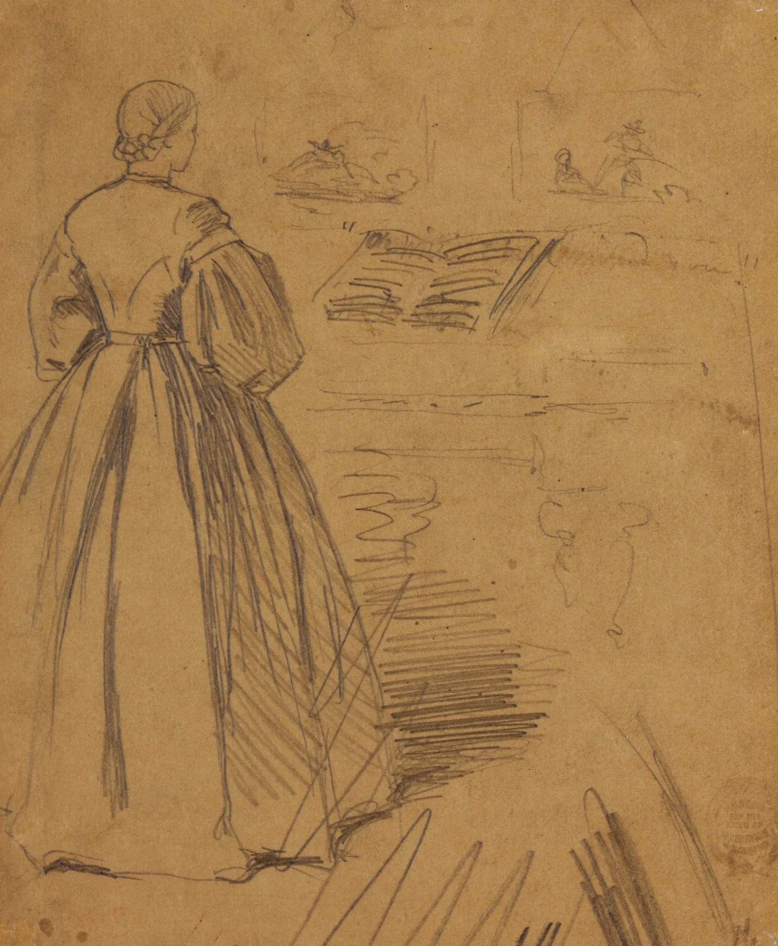 Woman Standing Before A Piano Wall Art by Winslow Homer - Canvas Print