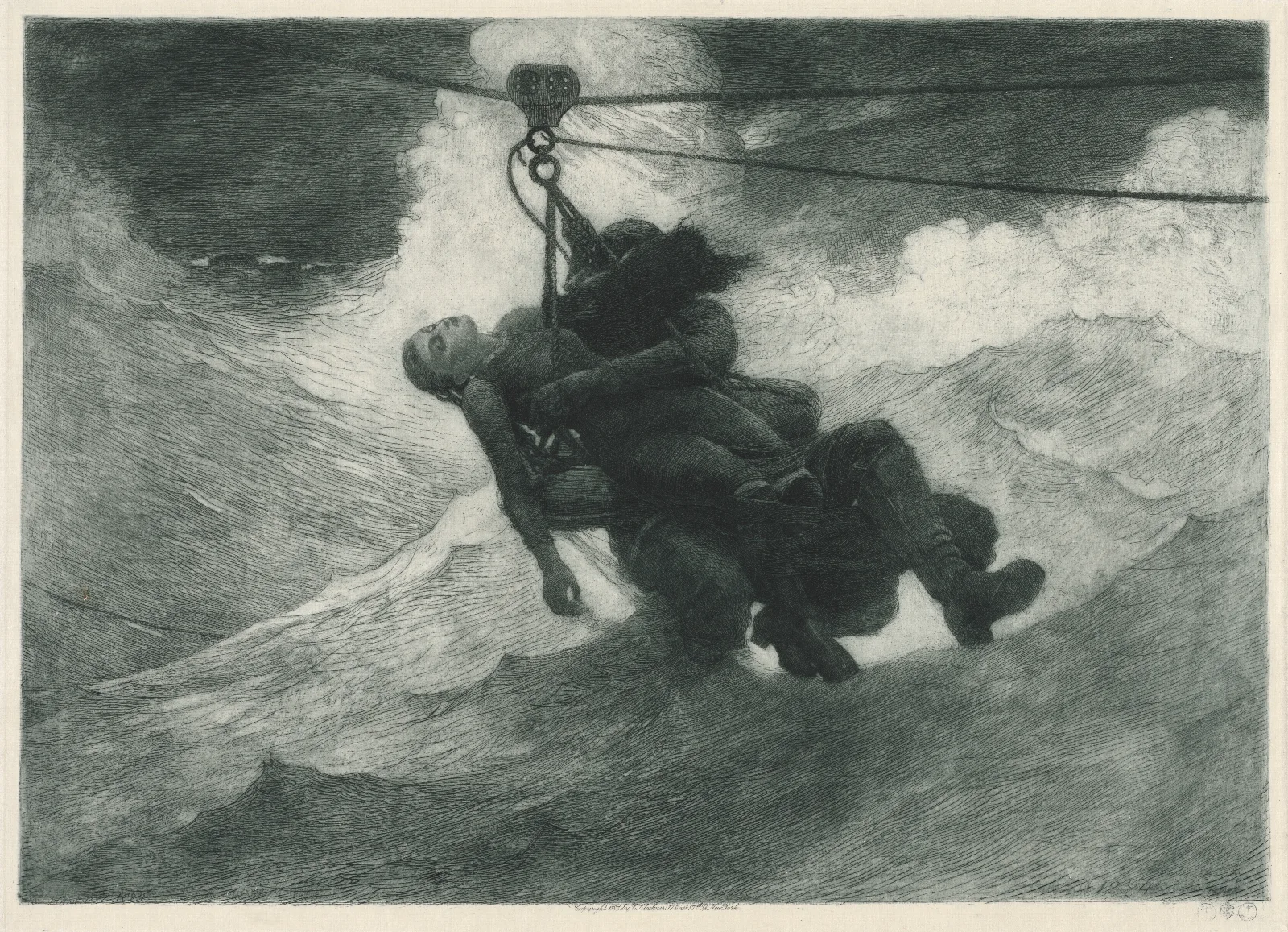 The Life Line 2 Wall Art by Winslow Homer - Canvas Print