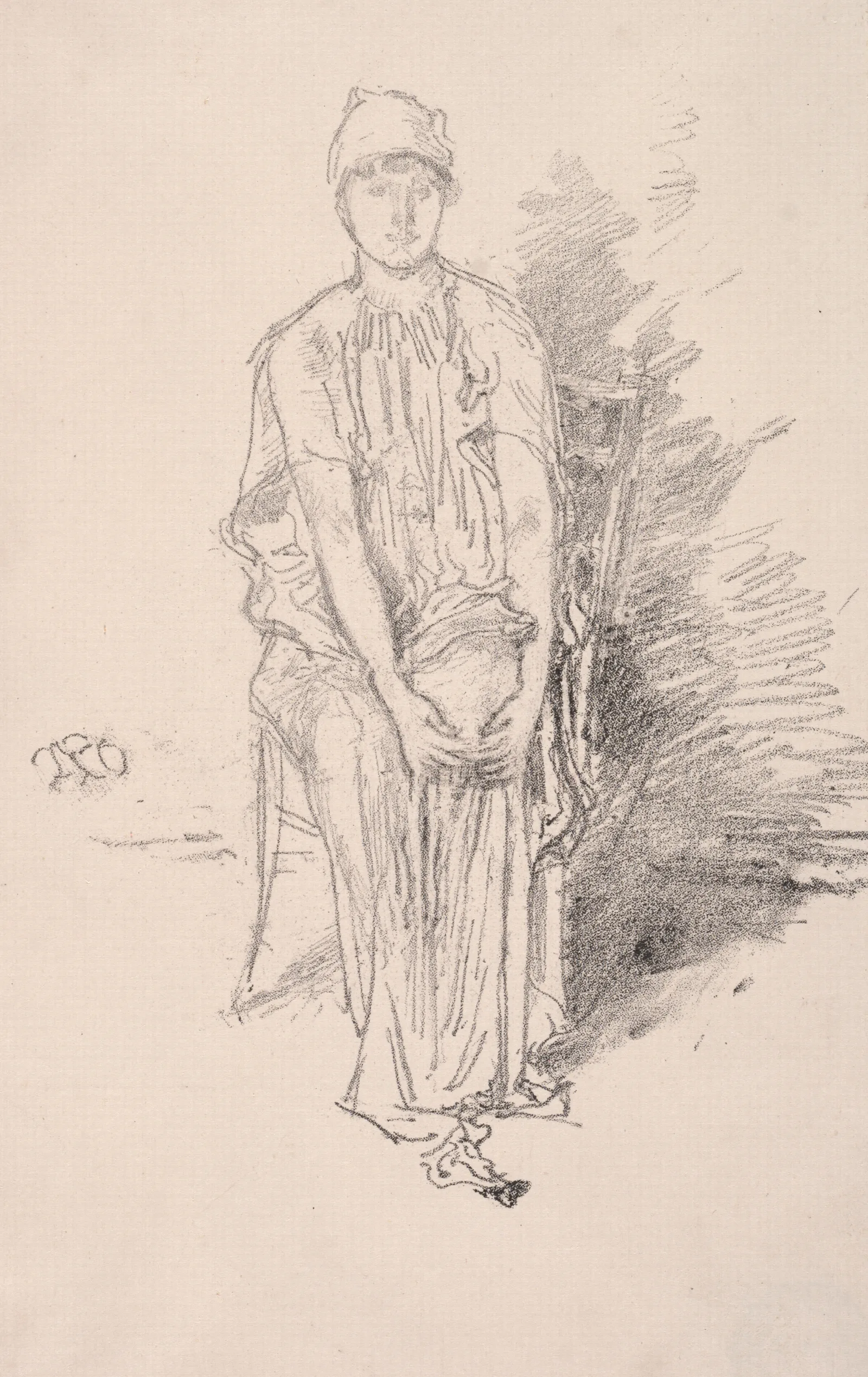 Figure Study 3 Wall Art by James Abbott McNeill Whistler - Canvas Print