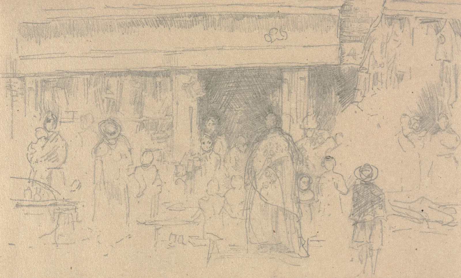 Shops At Chester Wall Art by James Abbott McNeill Whistler - Canvas Print
