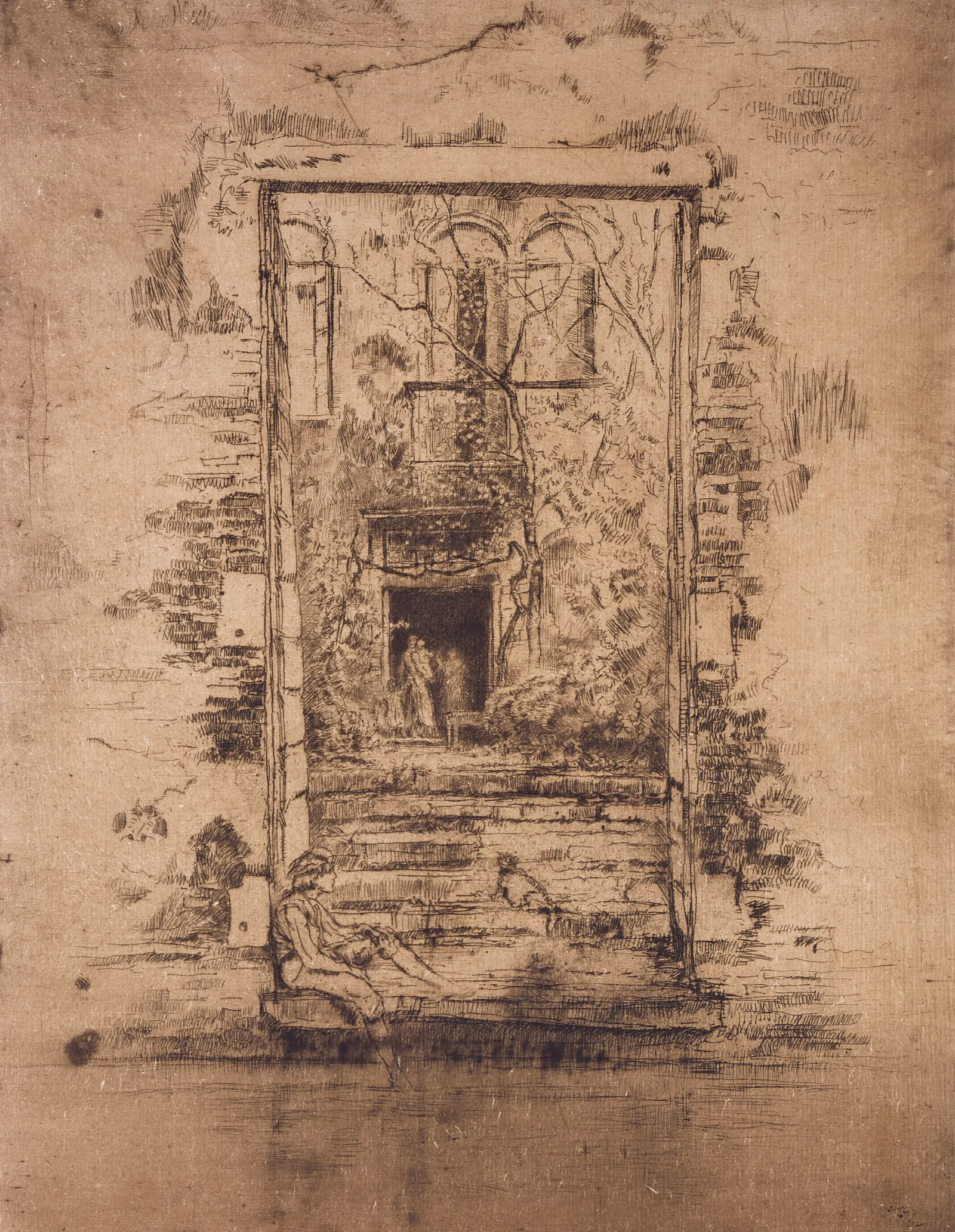 The Garden 4 Wall Art by James Abbott McNeill Whistler - Canvas Print