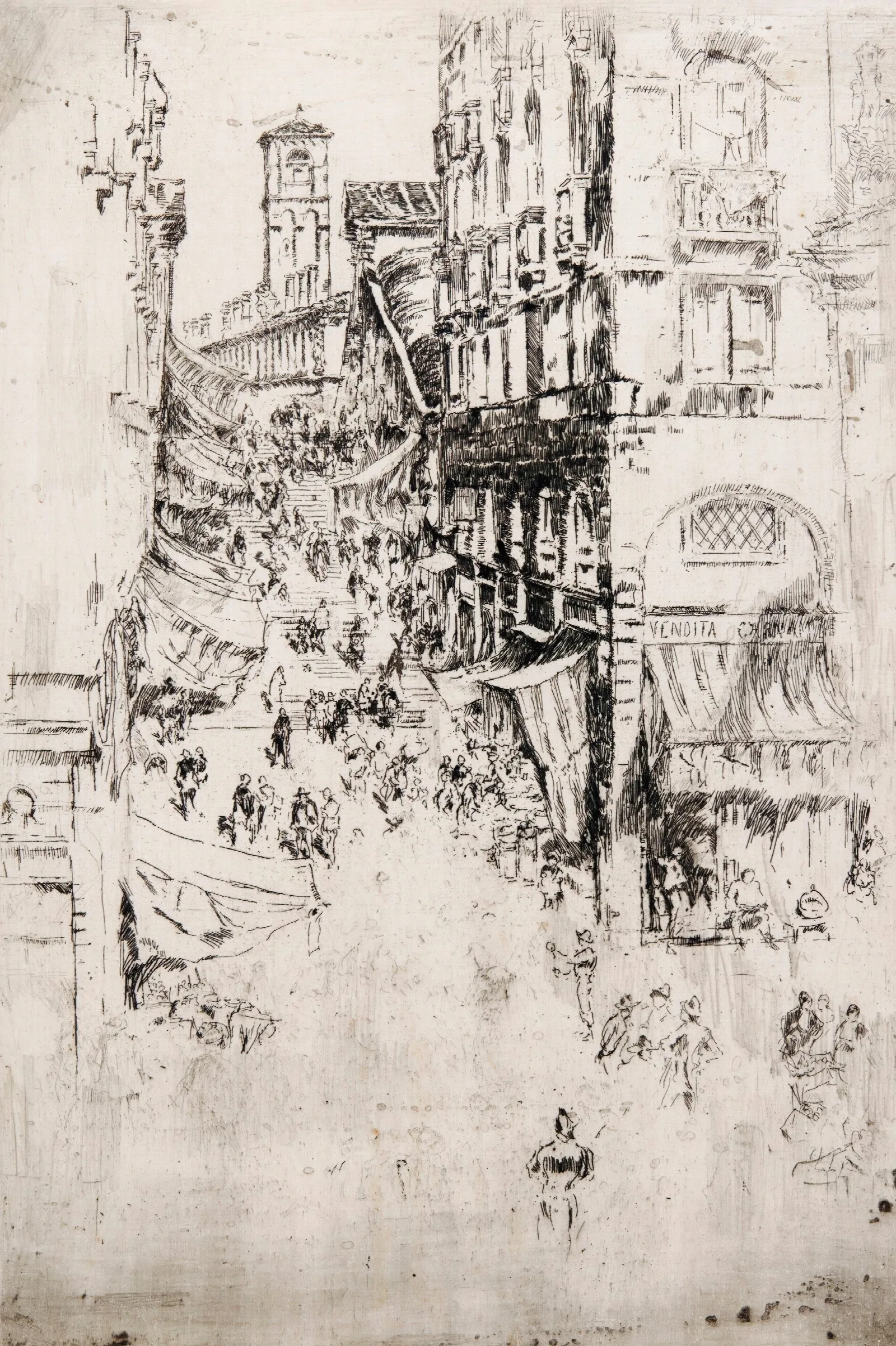 The Rialto Wall Art by James Abbott McNeill Whistler - Canvas Print