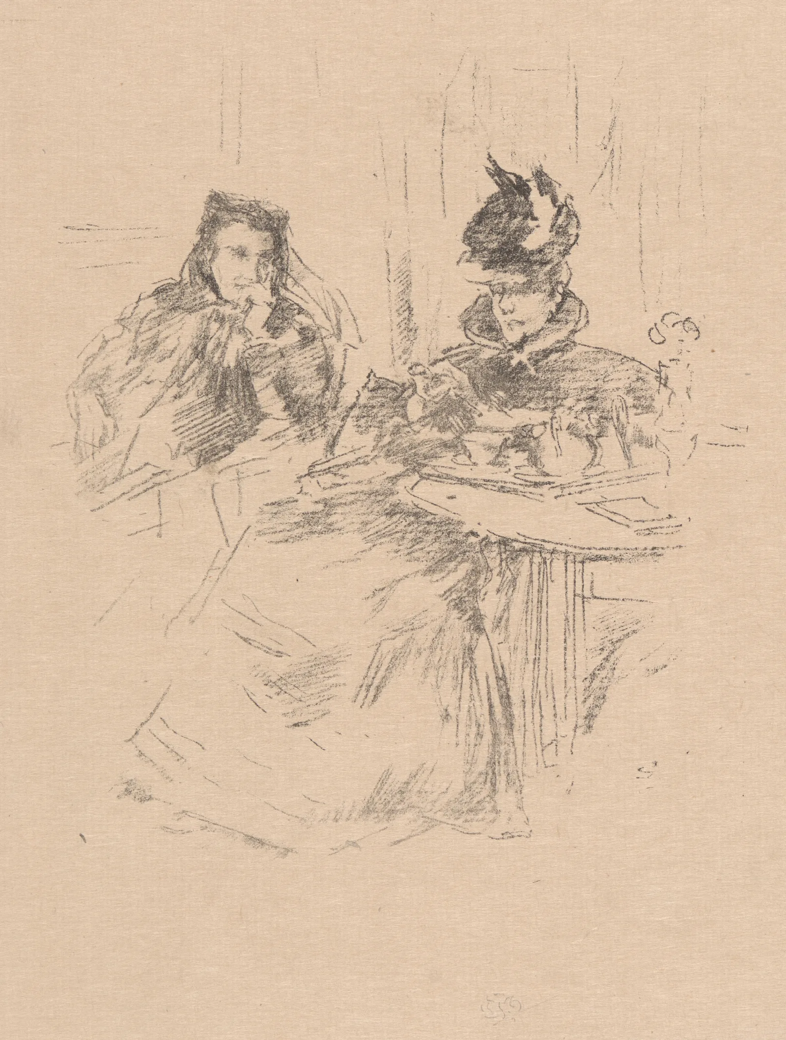 Afternoon Tea 5 Wall Art by James Abbott McNeill Whistler - Canvas Print