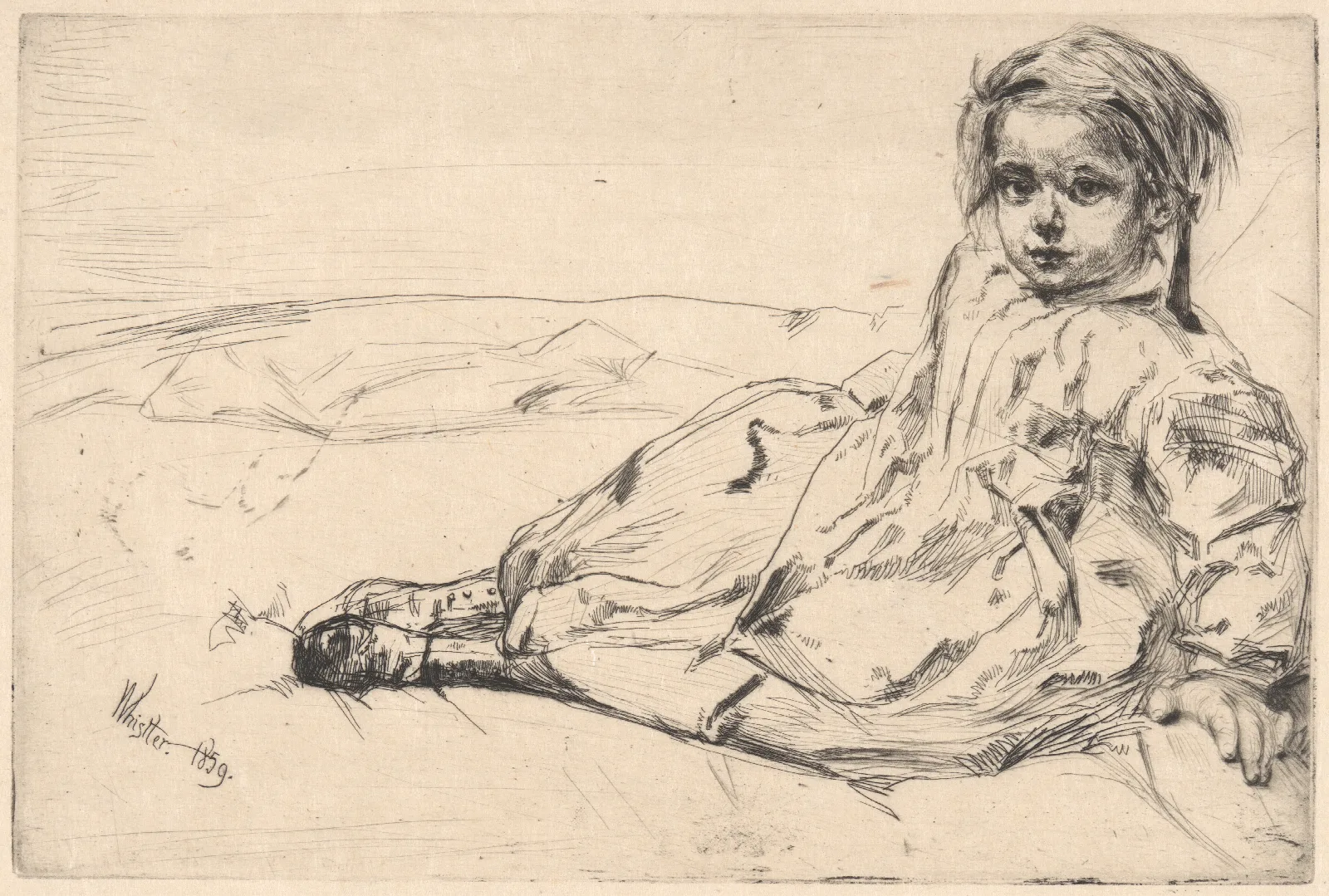 Bibi Valentin Wall Art by James Abbott McNeill Whistler - Canvas Print