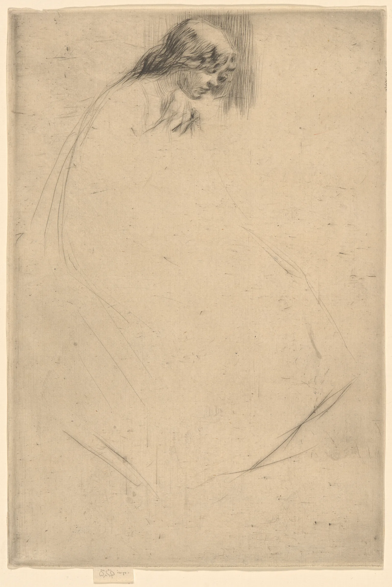 Jos Bent Head Wall Art by James Abbott McNeill Whistler - Canvas Print