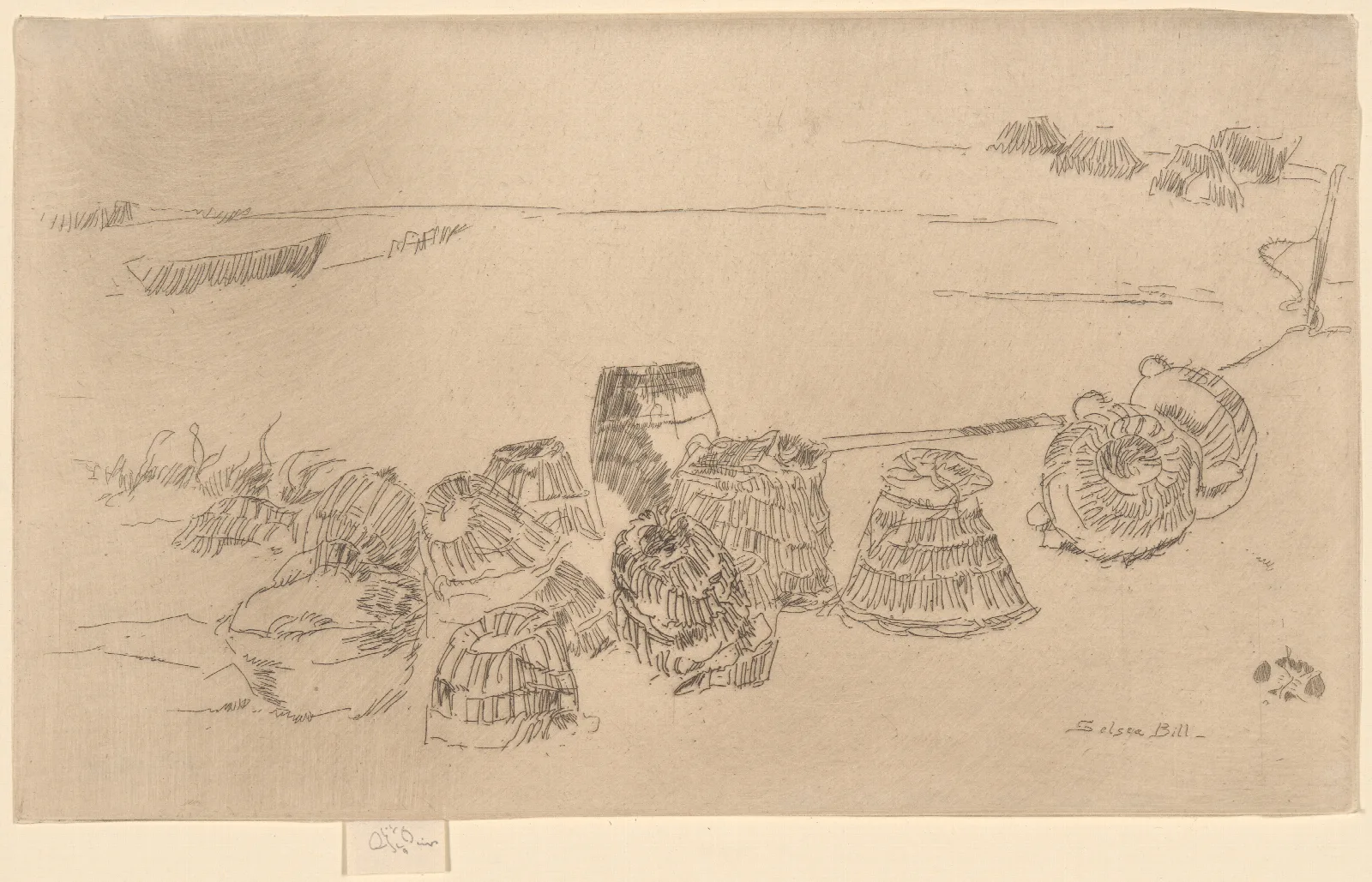 Lobster Pots Wall Art by James Abbott McNeill Whistler - Canvas Print