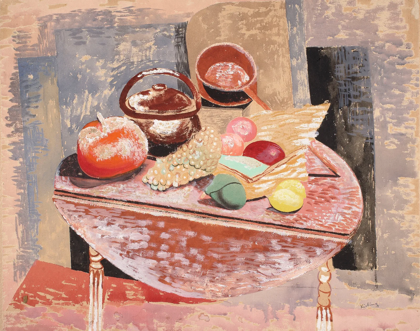 Still Life 184 Wall Art by Moïse Kisling - Canvas Print