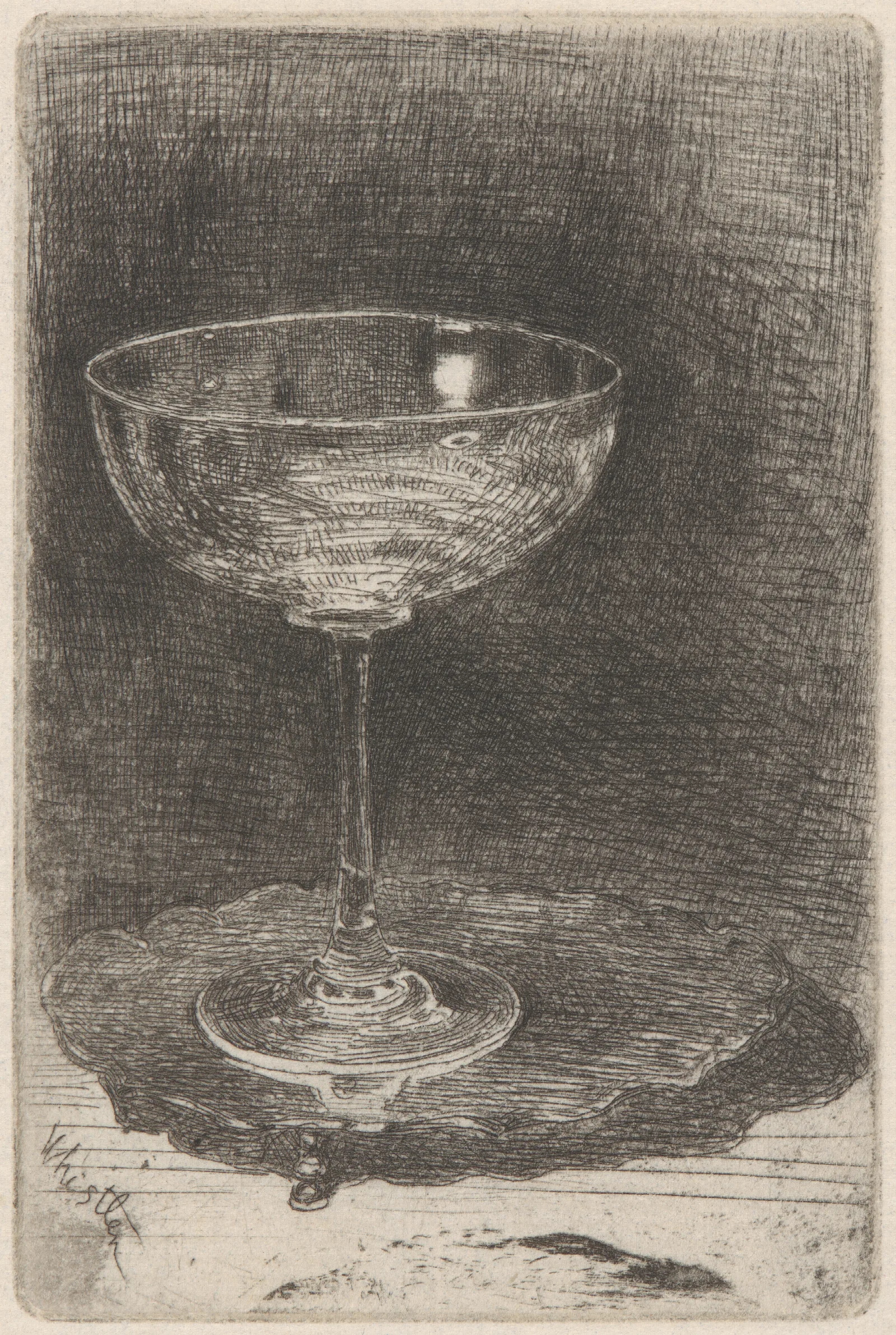 The Wine Glass Wall Art by James Abbott McNeill Whistler - Canvas Print