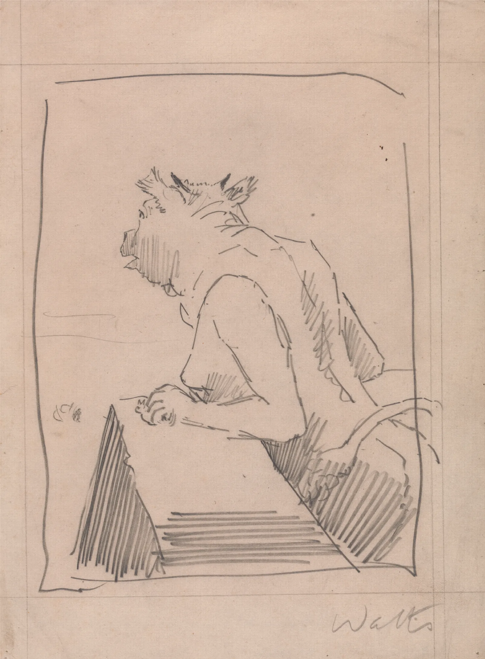 Minotaur Wall Art by James Abbott McNeill Whistler - Canvas Print