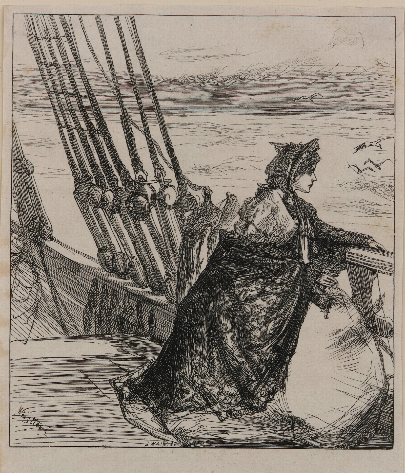 An Illustration To The Majors Daughter Wall Art by James Abbott McNeill Whistler - Canvas Print