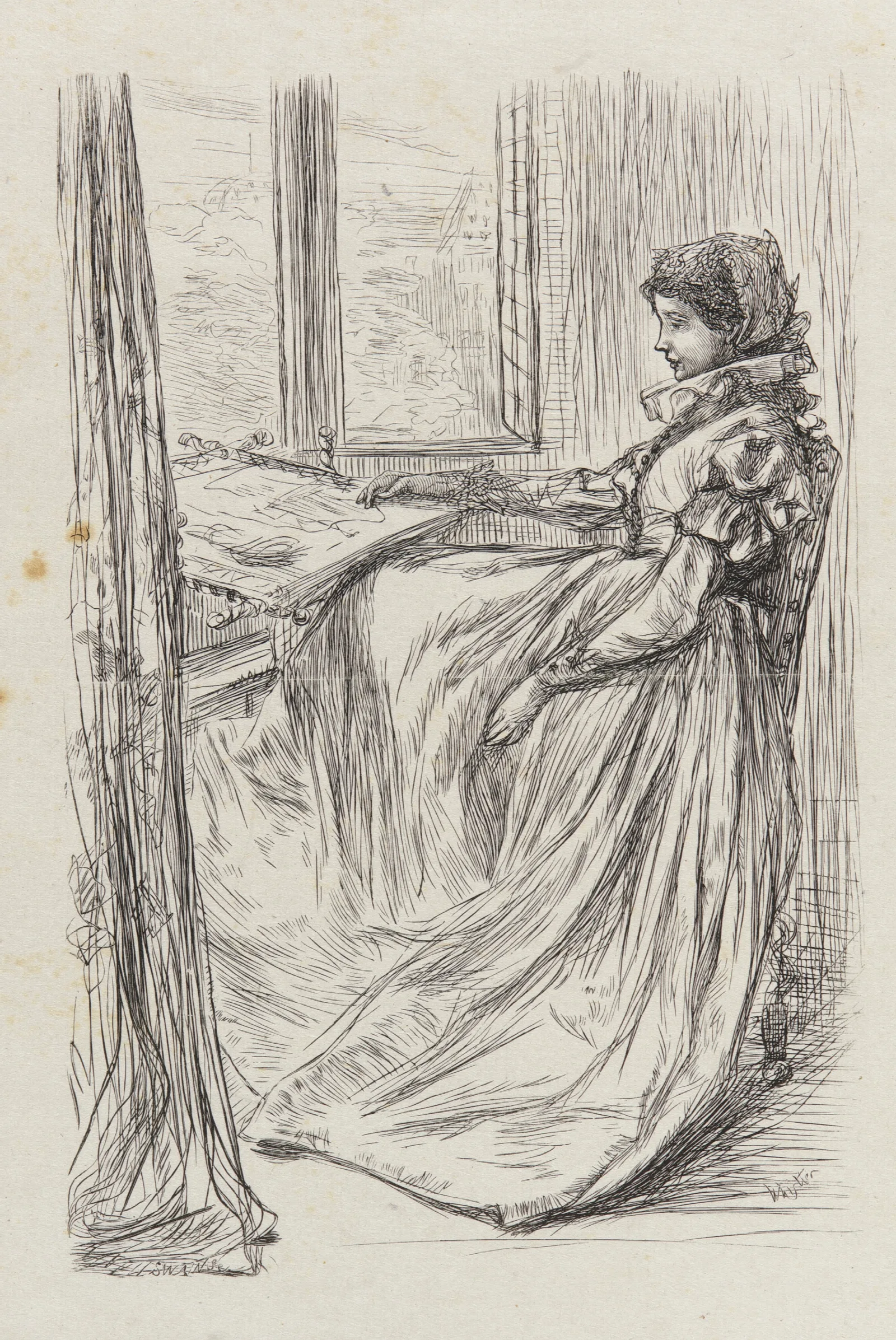 An Illustration To The Morning Before The Massacre Of St Bartholomew Wall Art by James Abbott McNeill Whistler - Canvas Print