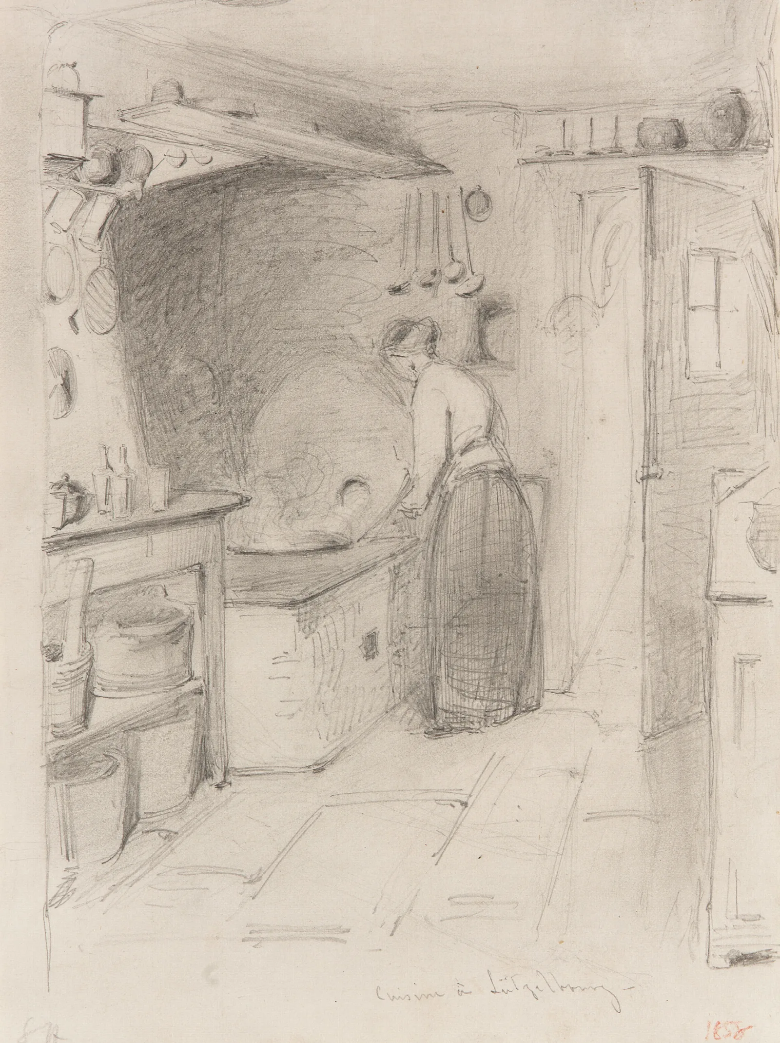 Cuisine A Lutzelbourg Wall Art by James Abbott McNeill Whistler - Canvas Print