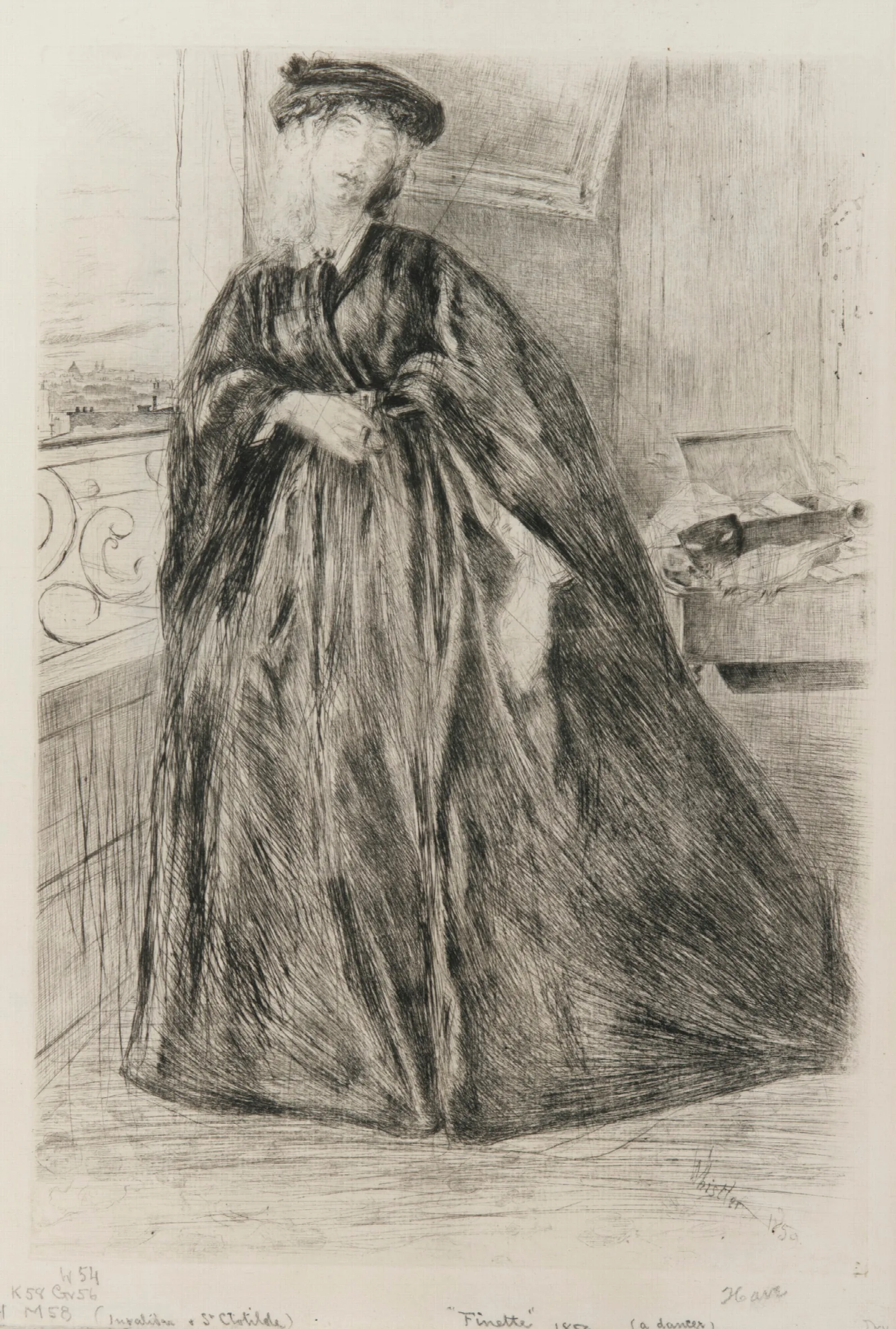 Finette Wall Art by James Abbott McNeill Whistler - Canvas Print