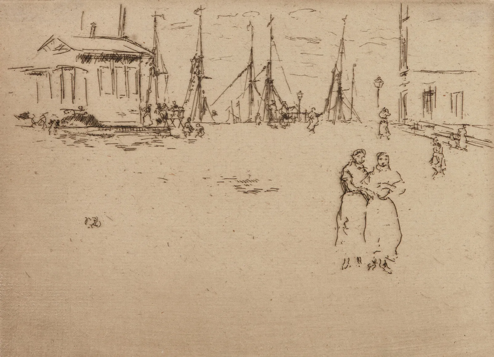 Fishing Quay Ostend Wall Art by James Abbott McNeill Whistler - Canvas Print