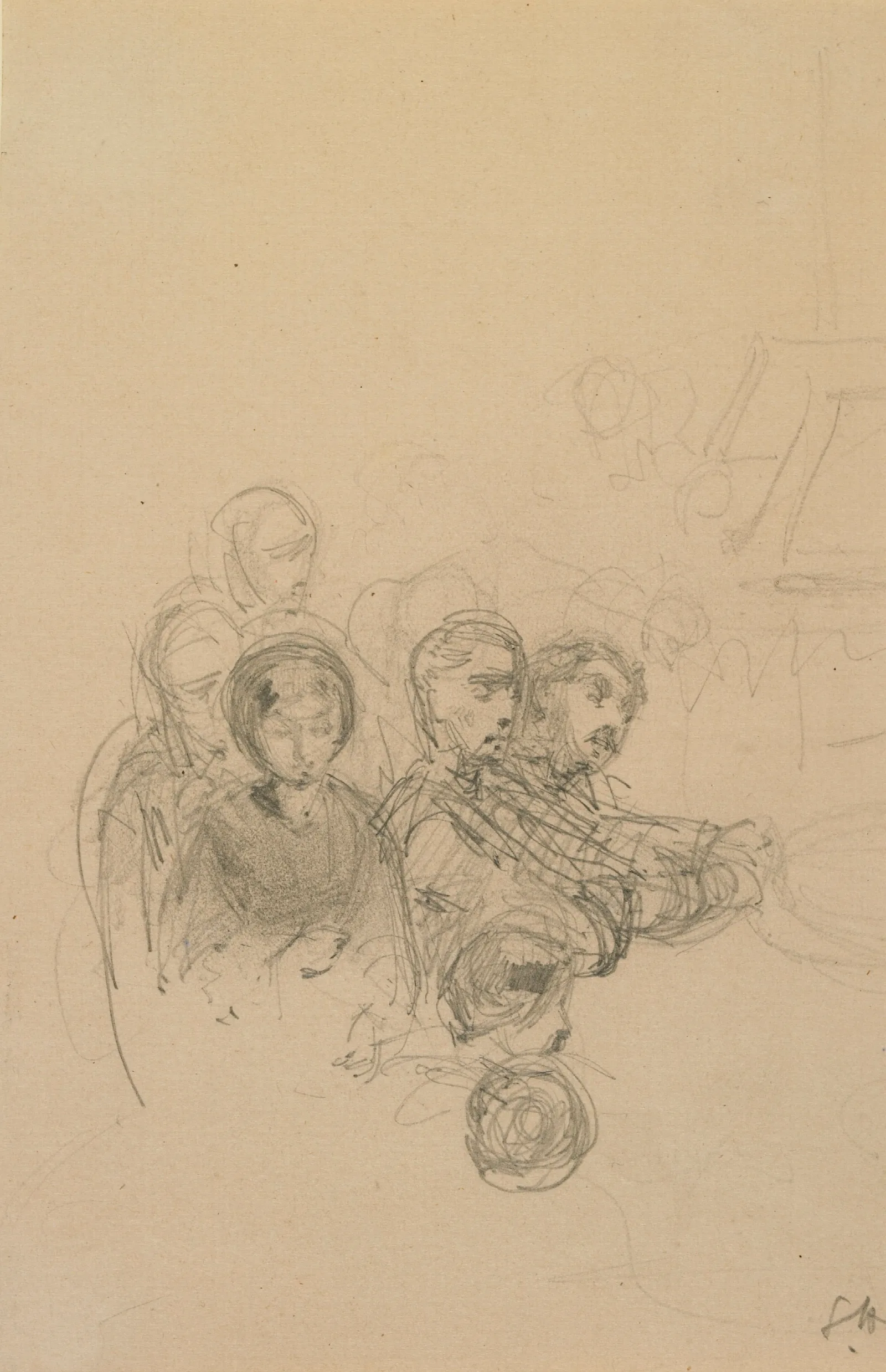 Gamblers Wall Art by James Abbott McNeill Whistler - Canvas Print