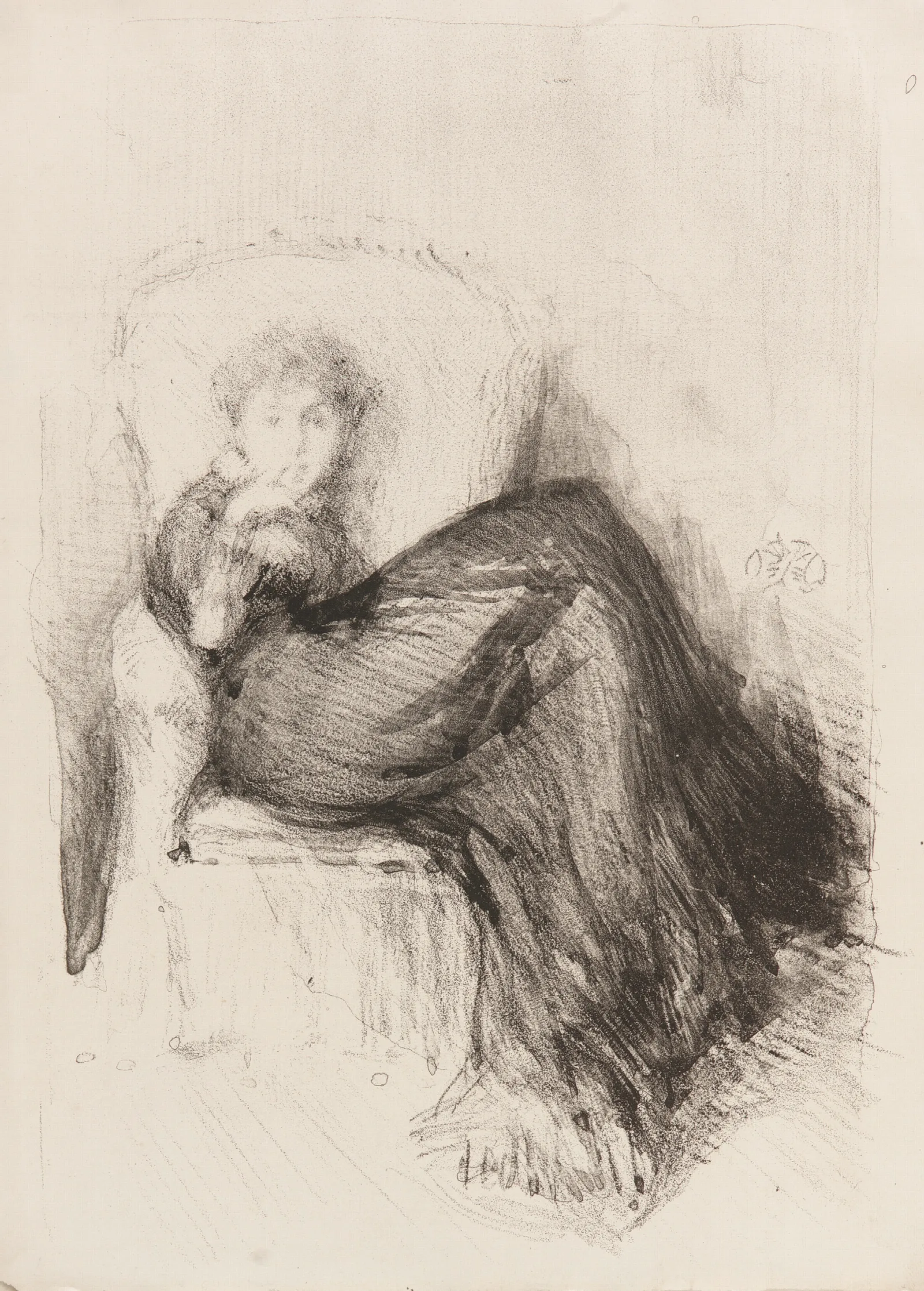 Study Maude Seated Wall Art by James Abbott McNeill Whistler - Canvas Print