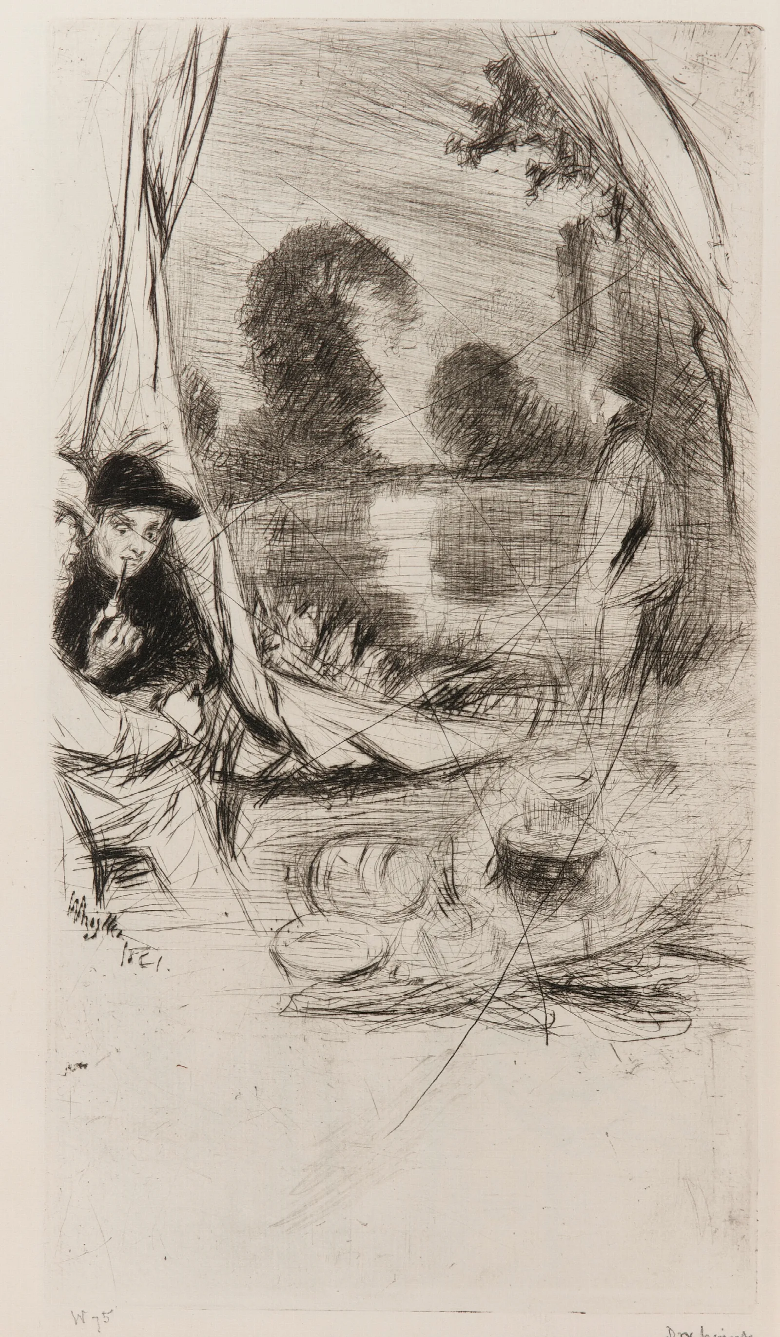 The Camp Wall Art by James Abbott McNeill Whistler - Canvas Print