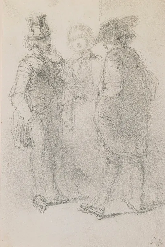Whistler With Friends Wall Art by James Abbott McNeill Whistler - Canvas Print
