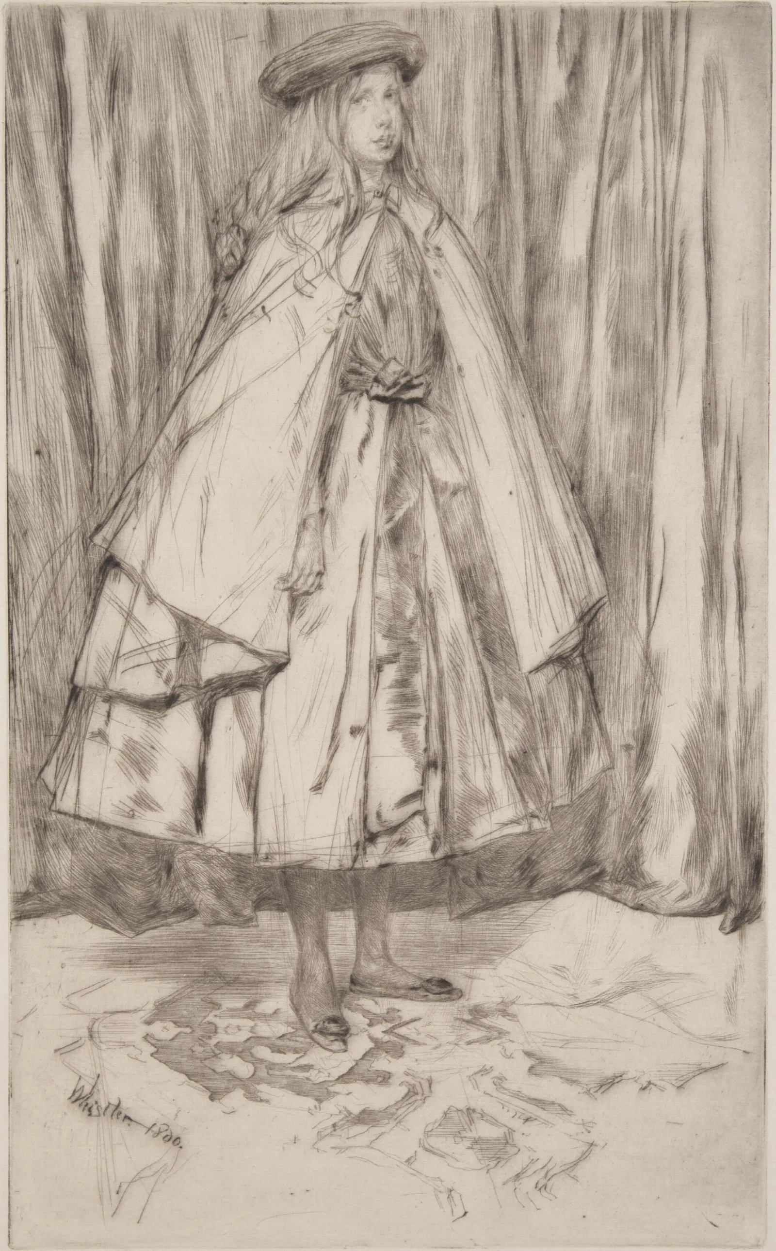 Annie Haden 2 Wall Art by James Abbott McNeill Whistler - Canvas Print