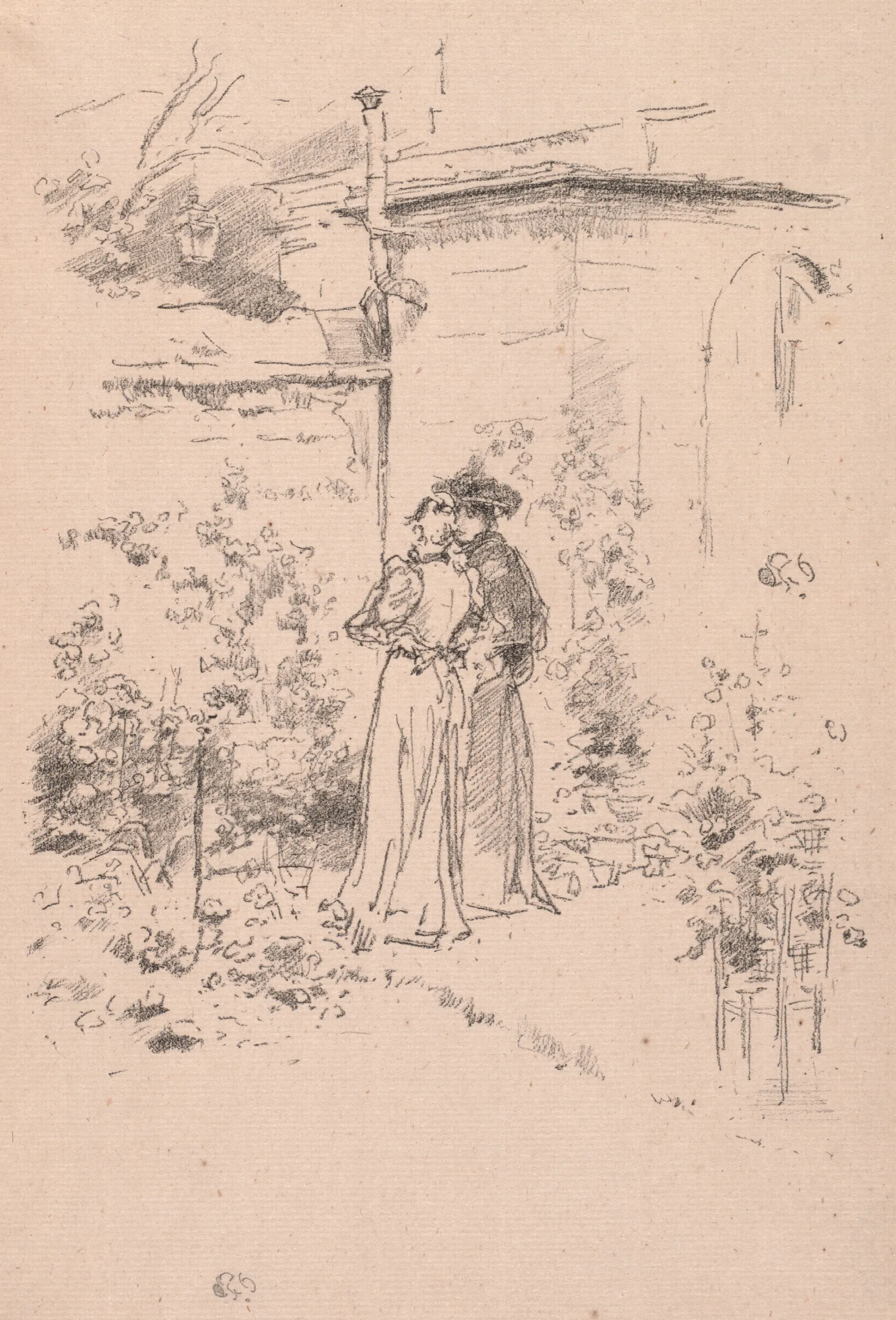 Confidence In The Garden Wall Art by James Abbott McNeill Whistler - Canvas Print