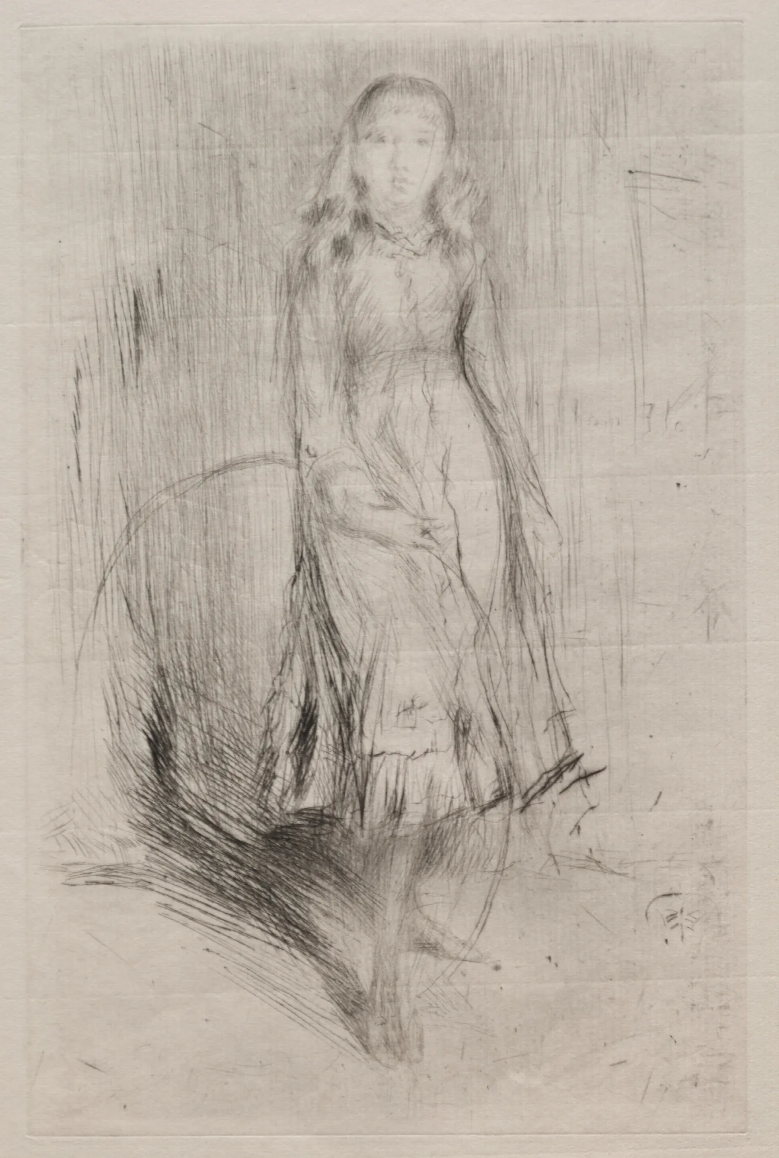 Florence Leyland Wall Art by James Abbott McNeill Whistler - Canvas Print