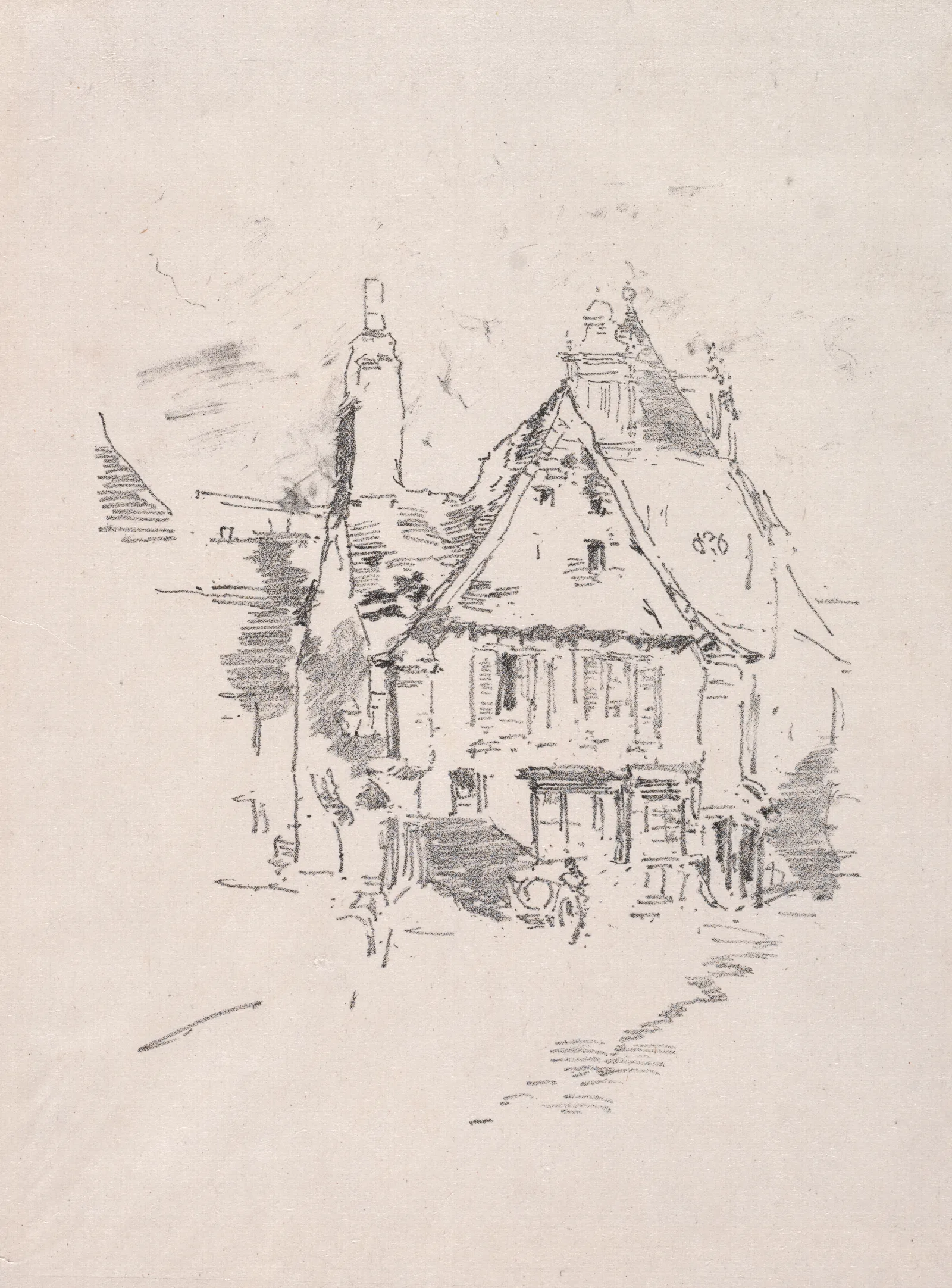 Gabled Roofs Vitre Wall Art by James Abbott McNeill Whistler - Canvas Print