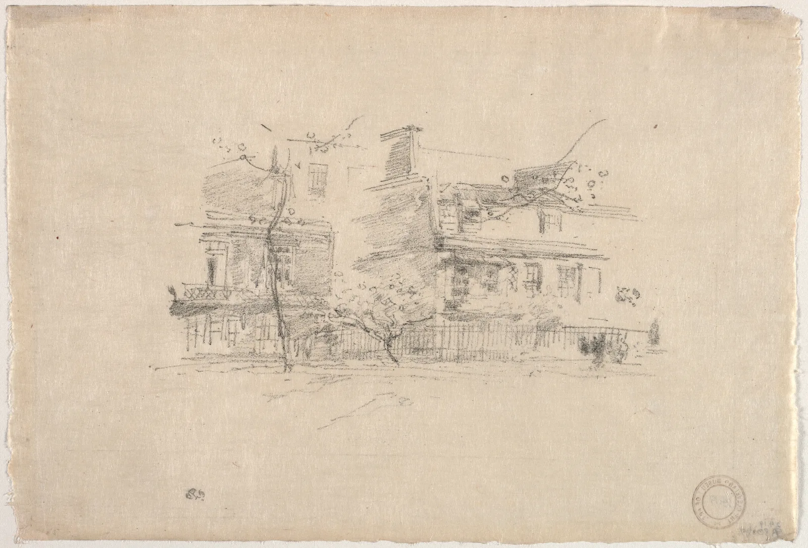 Lindsay Row Chelsea Wall Art by James Abbott McNeill Whistler - Canvas Print