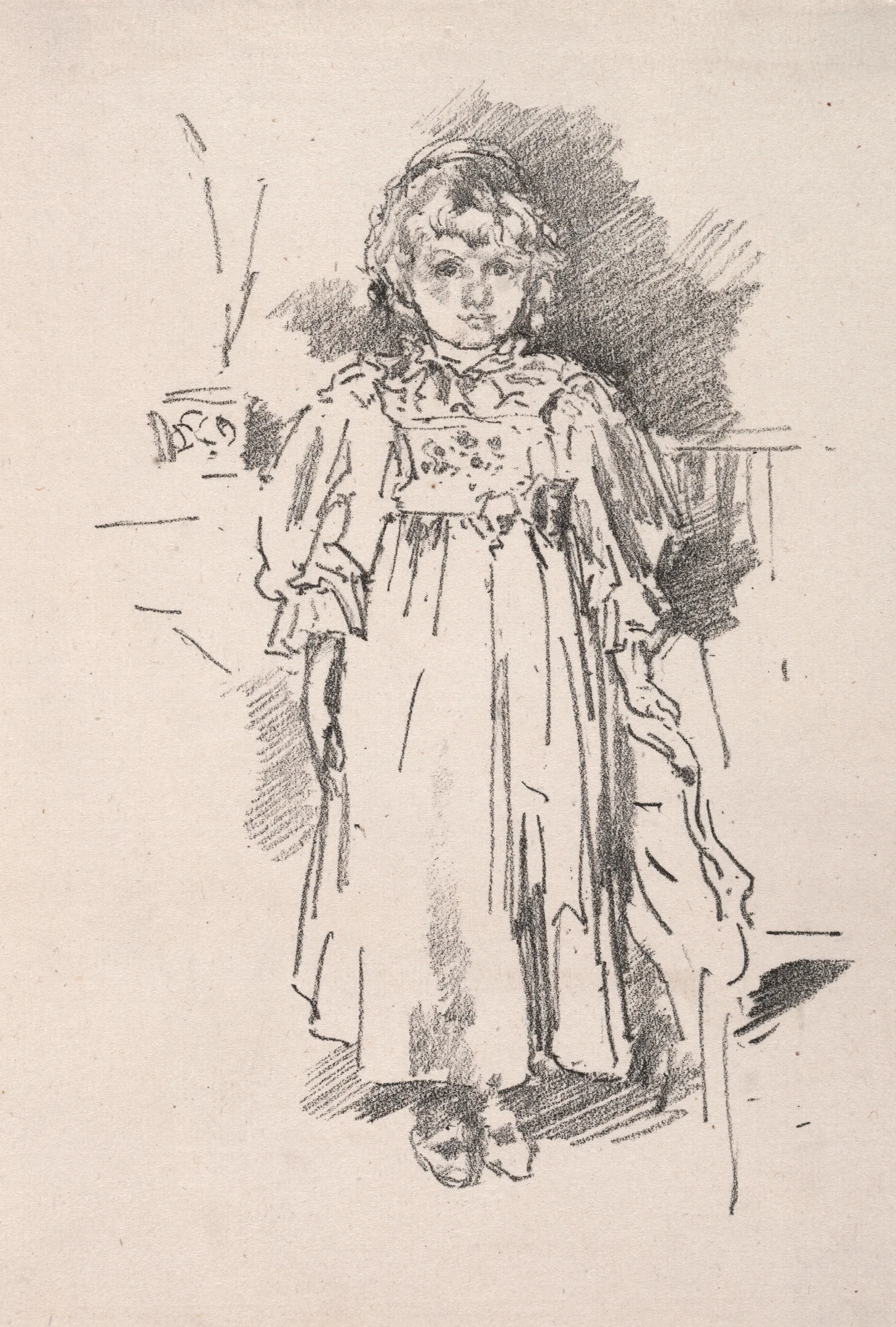 Little Evelyn Wall Art by James Abbott McNeill Whistler - Canvas Print