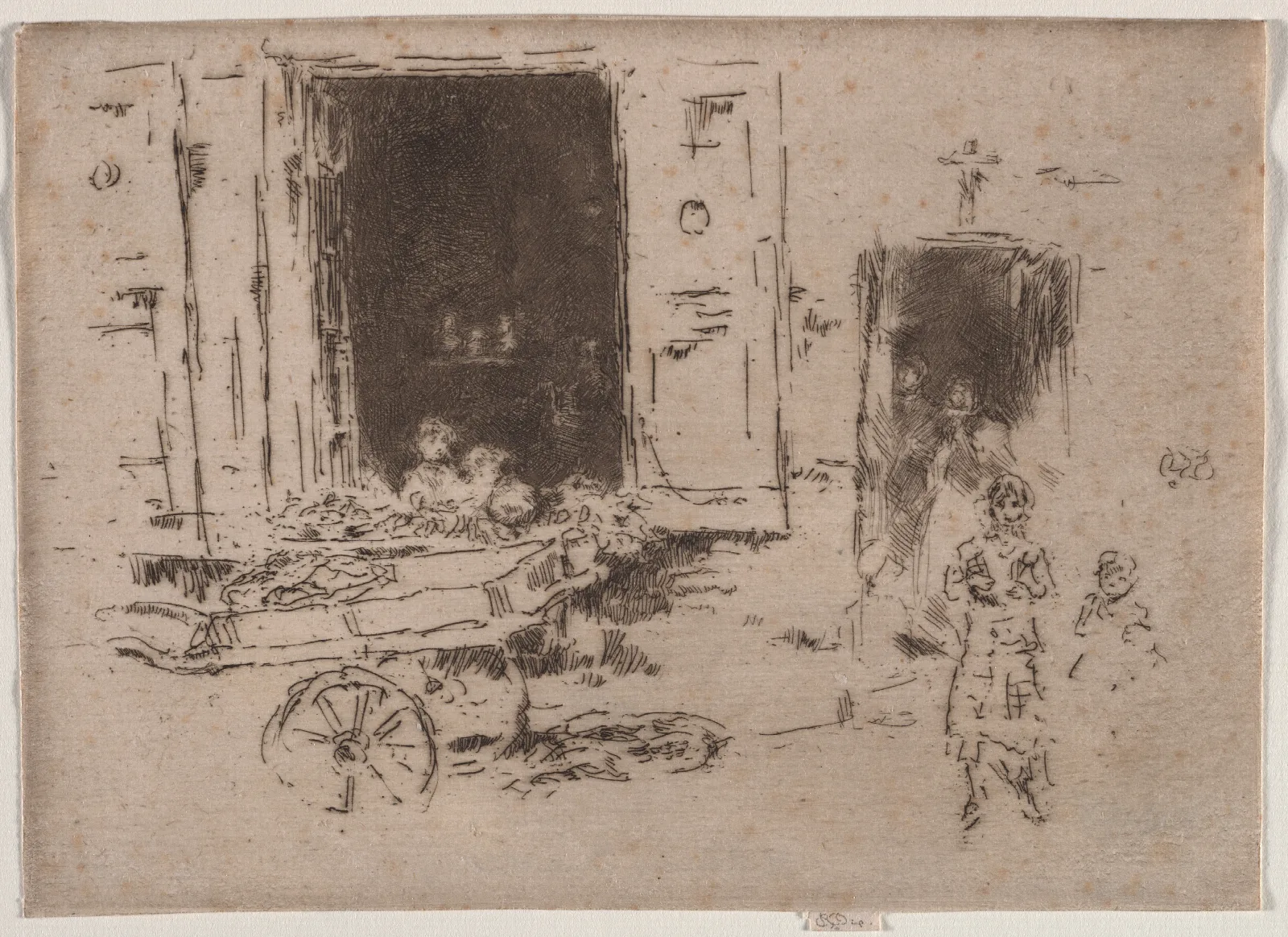The Barrow Quartier Des Marolles Brussels 2 Wall Art by James Abbott McNeill Whistler - Canvas Print