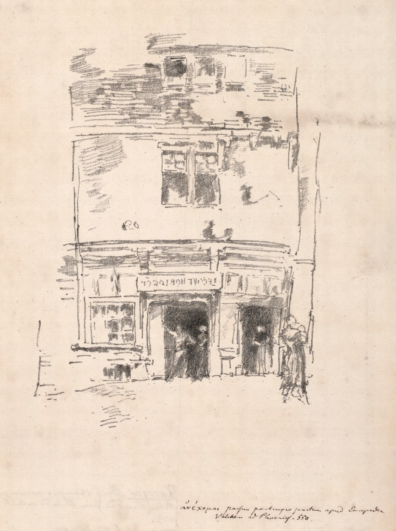 The Clockmakers Paimpol Wall Art by James Abbott McNeill Whistler - Canvas Print