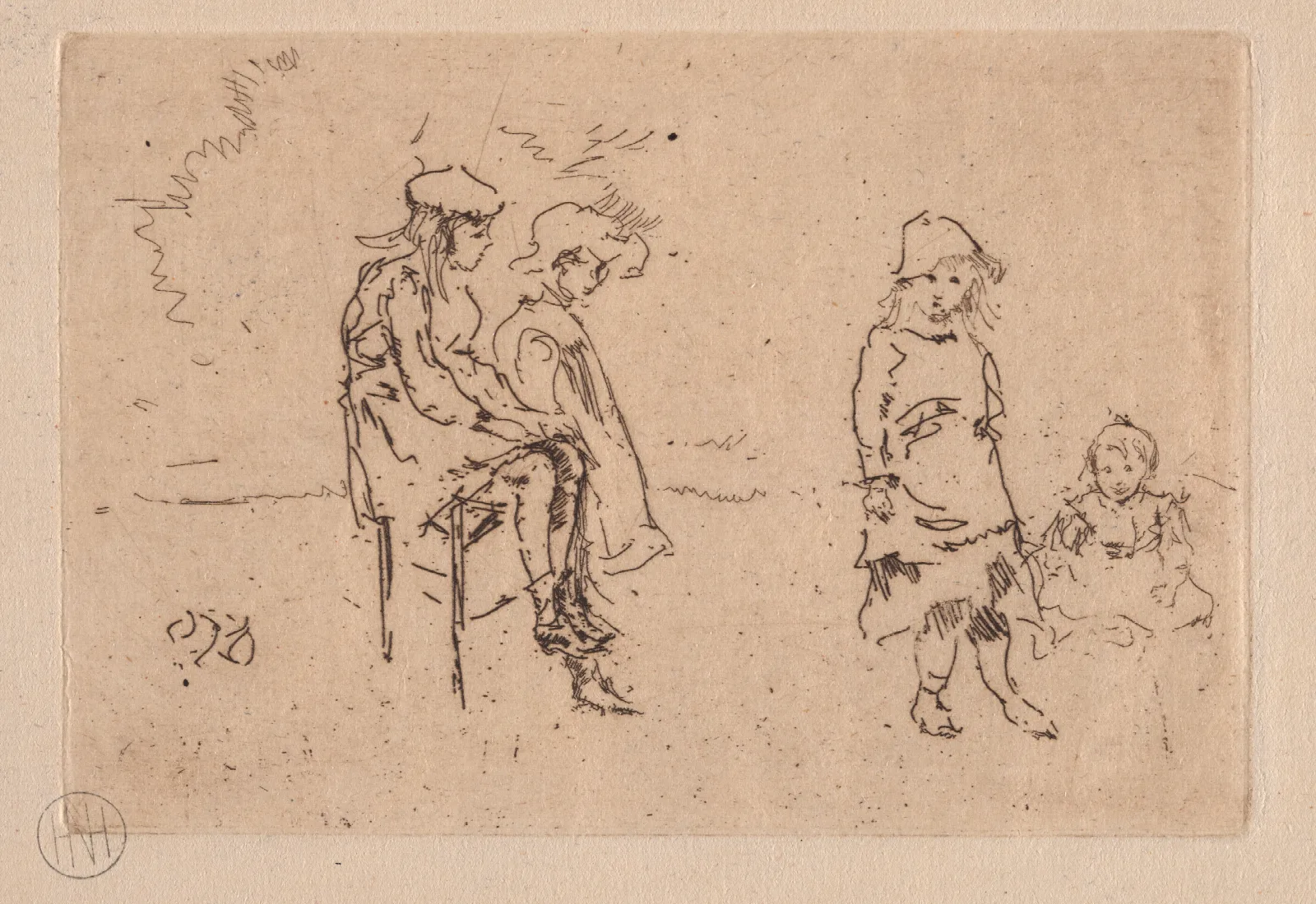 The Menpes Children Wall Art by James Abbott McNeill Whistler - Canvas Print