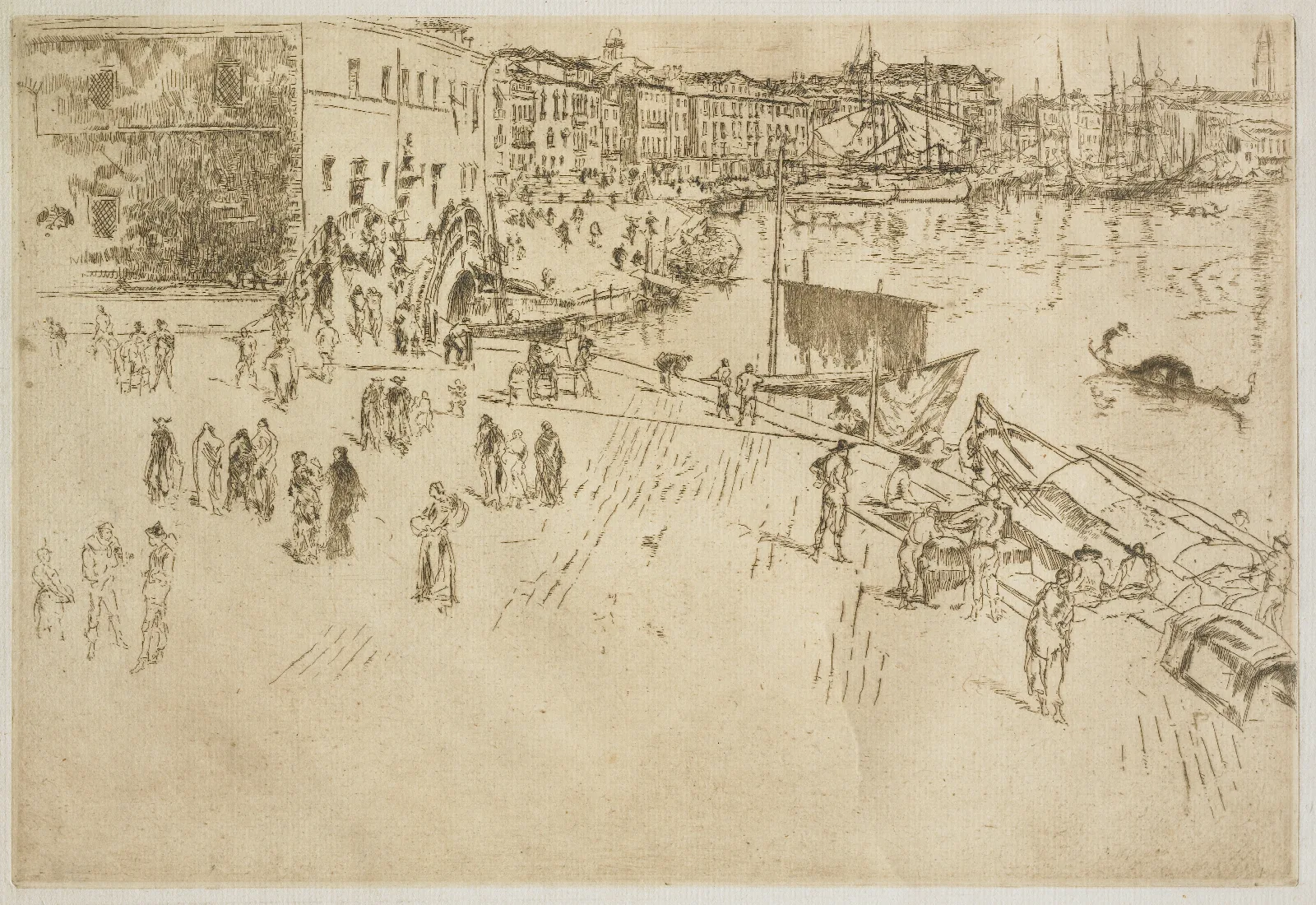 The Riva No 1 2 Wall Art by James Abbott McNeill Whistler - Canvas Print