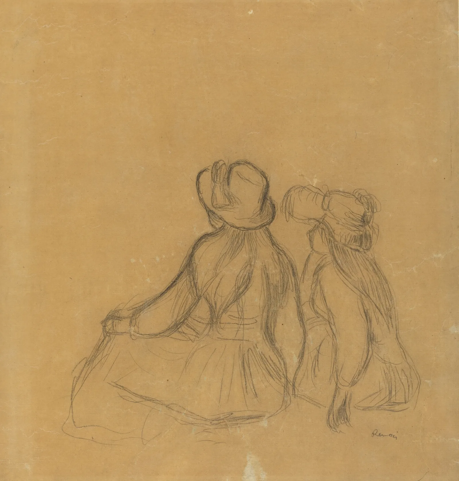 Girlhood Wall Art by Pierre-Auguste Renoir - Canvas Print