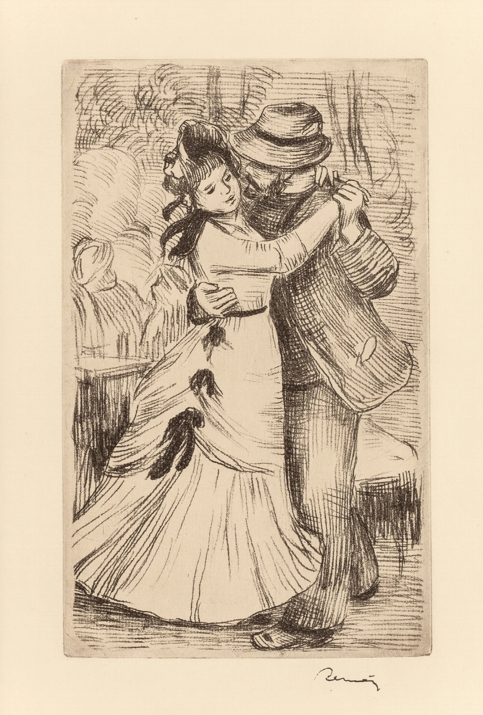 La Danse A La Campagne Wall Art by Pierre-Auguste Renoir - Canvas Print