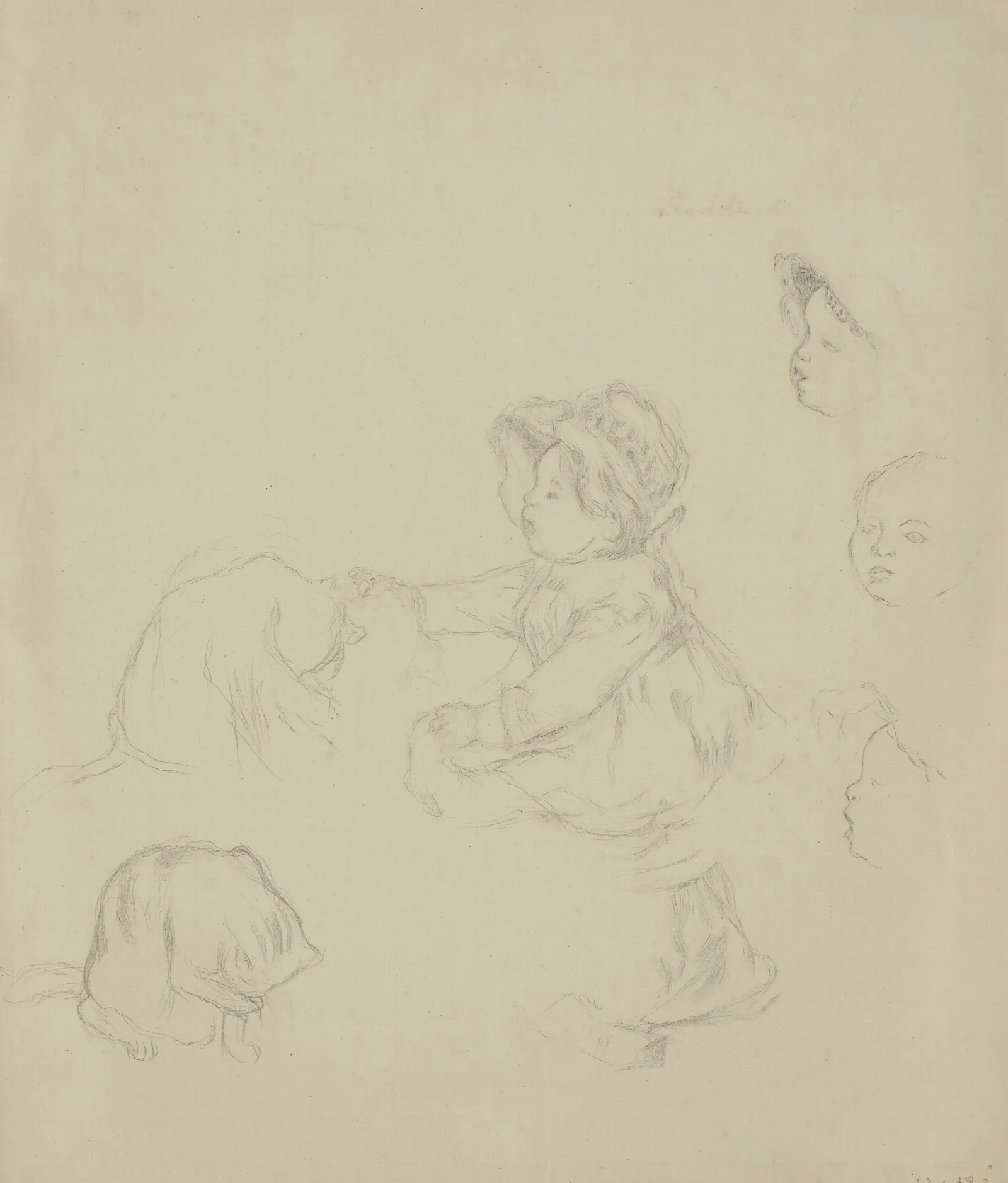 Etude Denfant Wall Art by Pierre-Auguste Renoir - Canvas Print