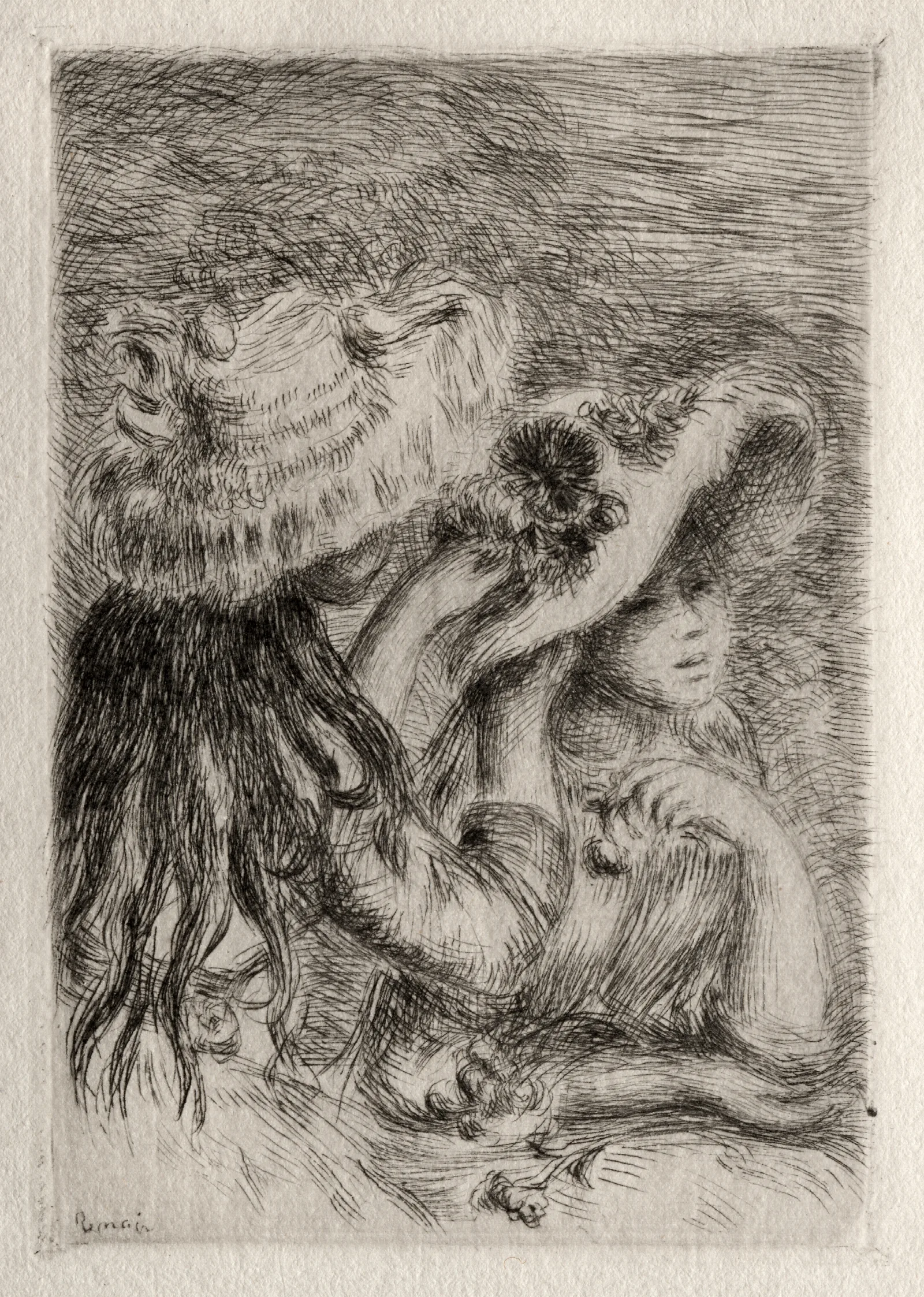 Le Chapeau Epingle Wall Art by Pierre-Auguste Renoir - Canvas Print