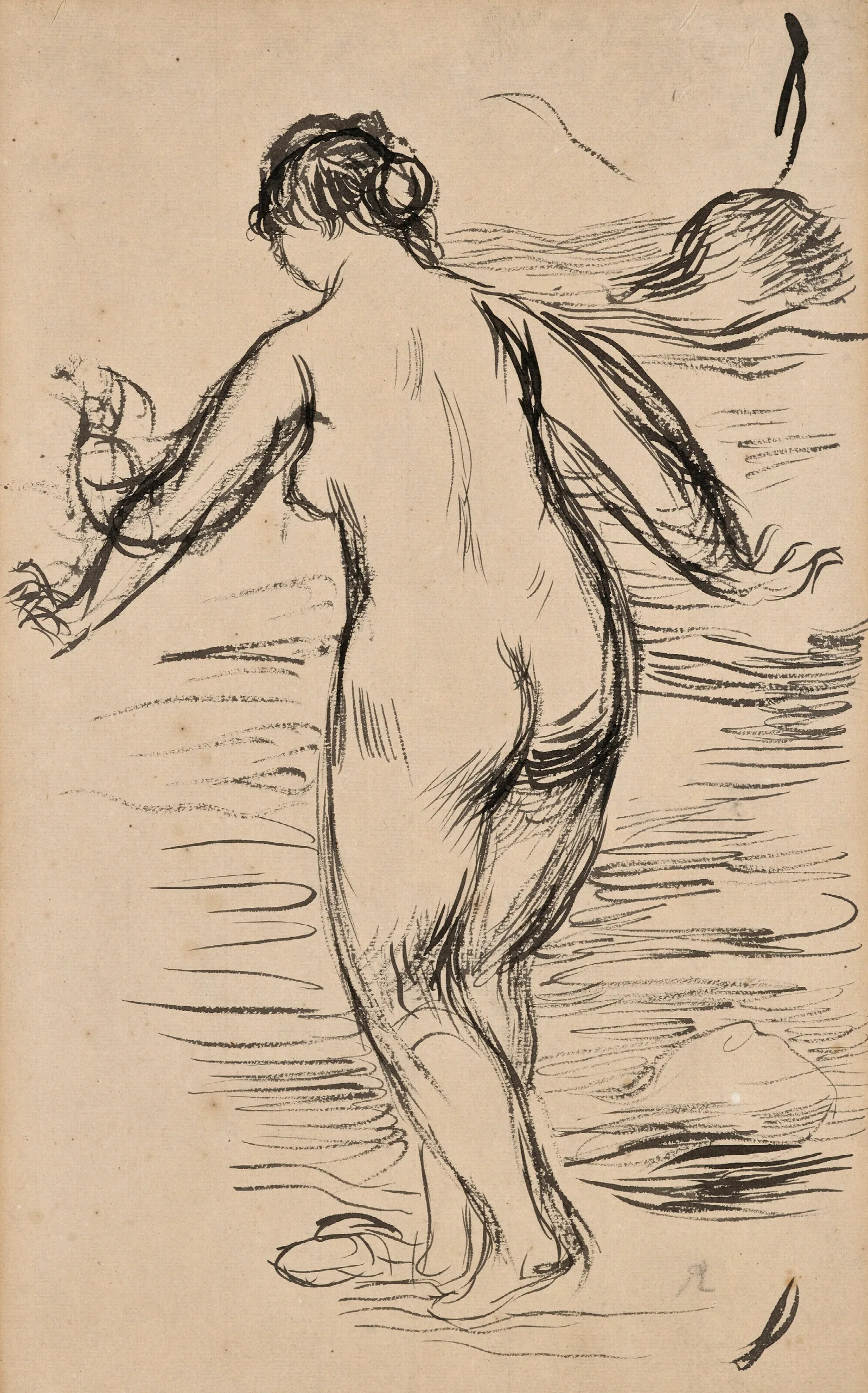 Baigneuse 7 Wall Art by Pierre-Auguste Renoir - Canvas Print