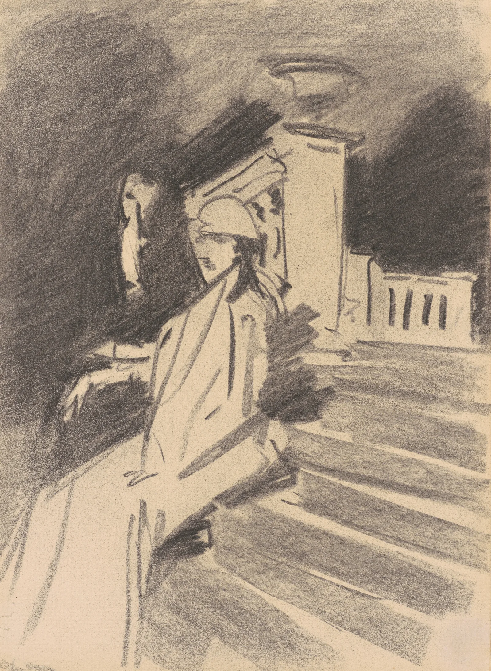 By The Fountain Villa Torloniafrascatiitaly Wall Art by John Singer Sargent - Canvas Print
